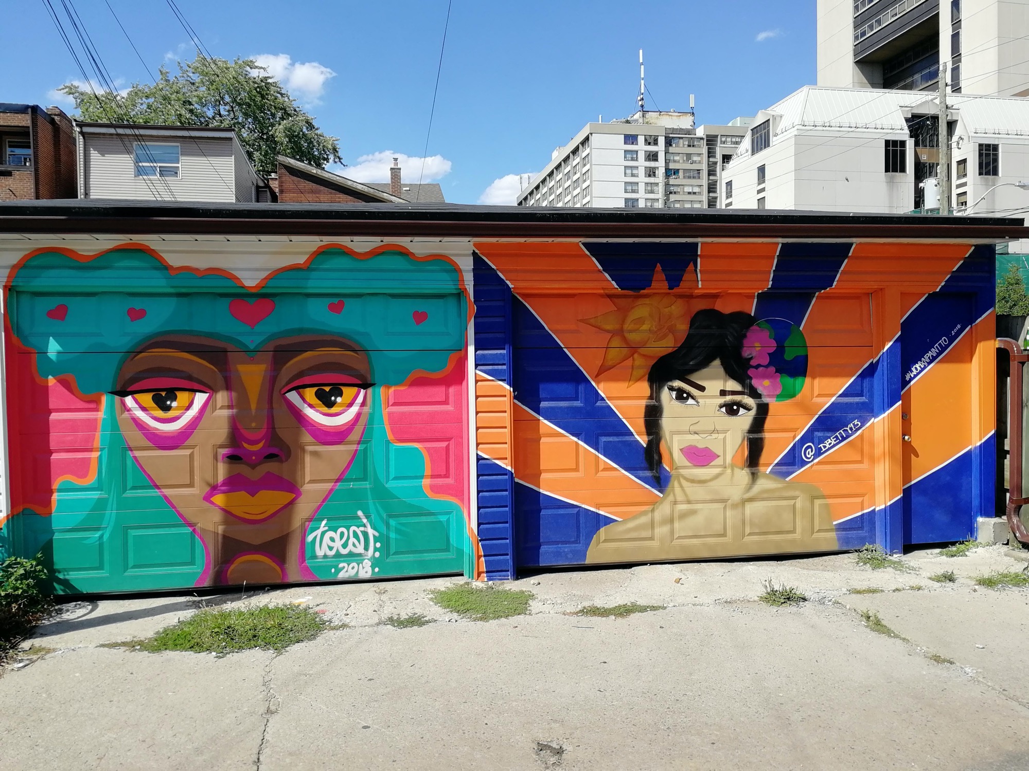 Graffiti 2339  captured by Rabot in Toronto Canada