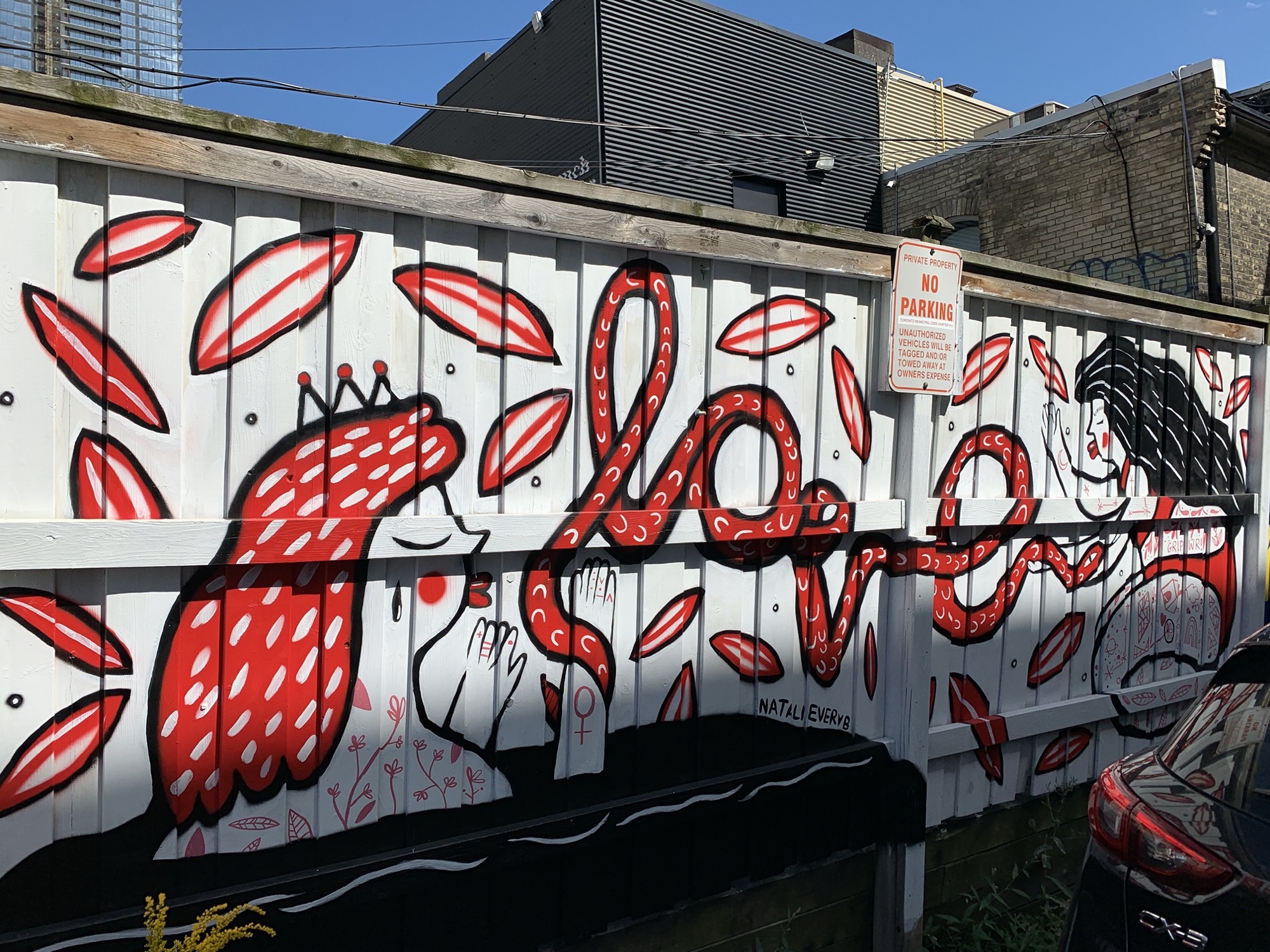 Graffiti 2340  capturé par Rabot à Toronto Canada