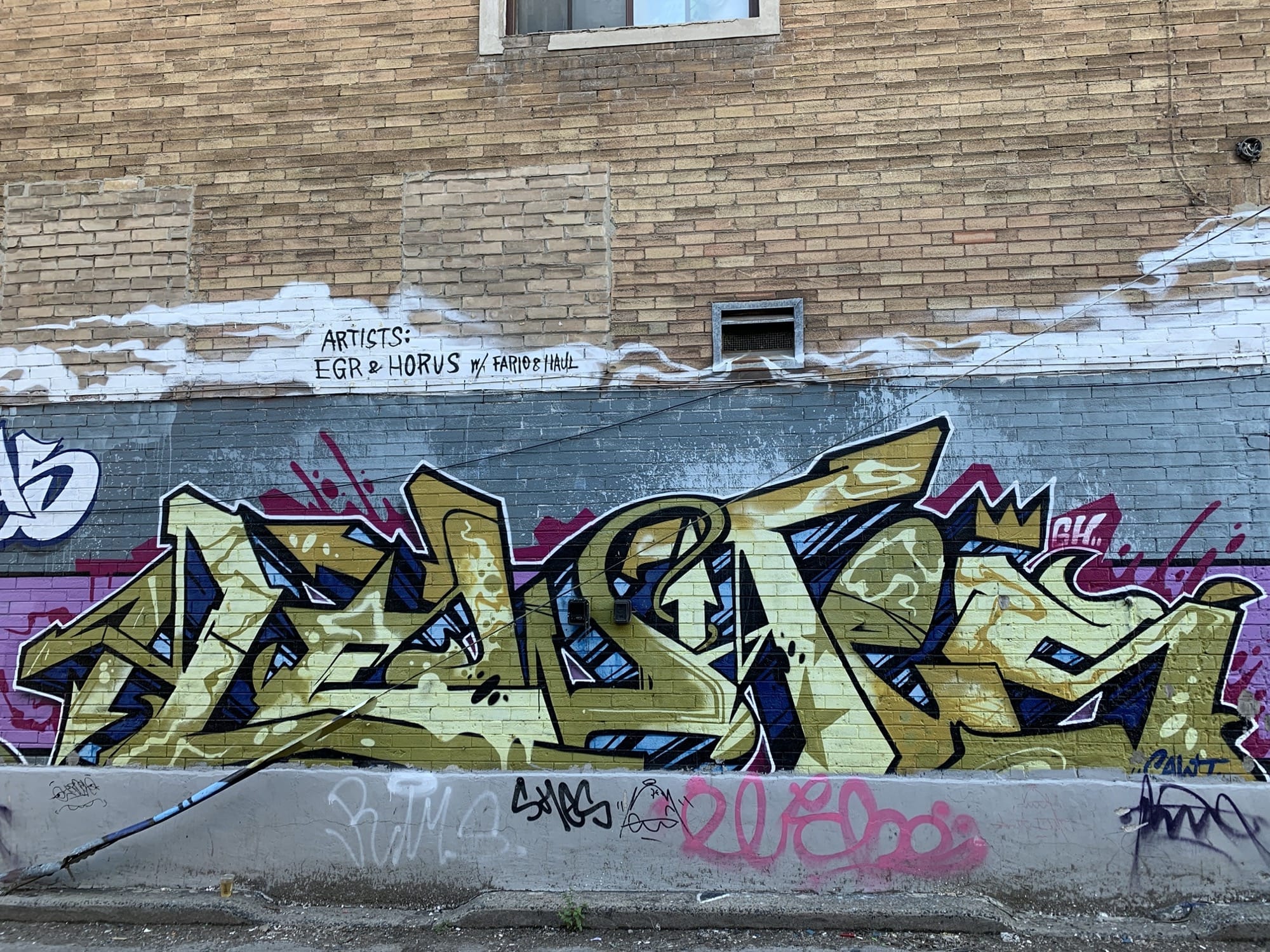 Graffiti 2377  captured by Rabot in Toronto Canada