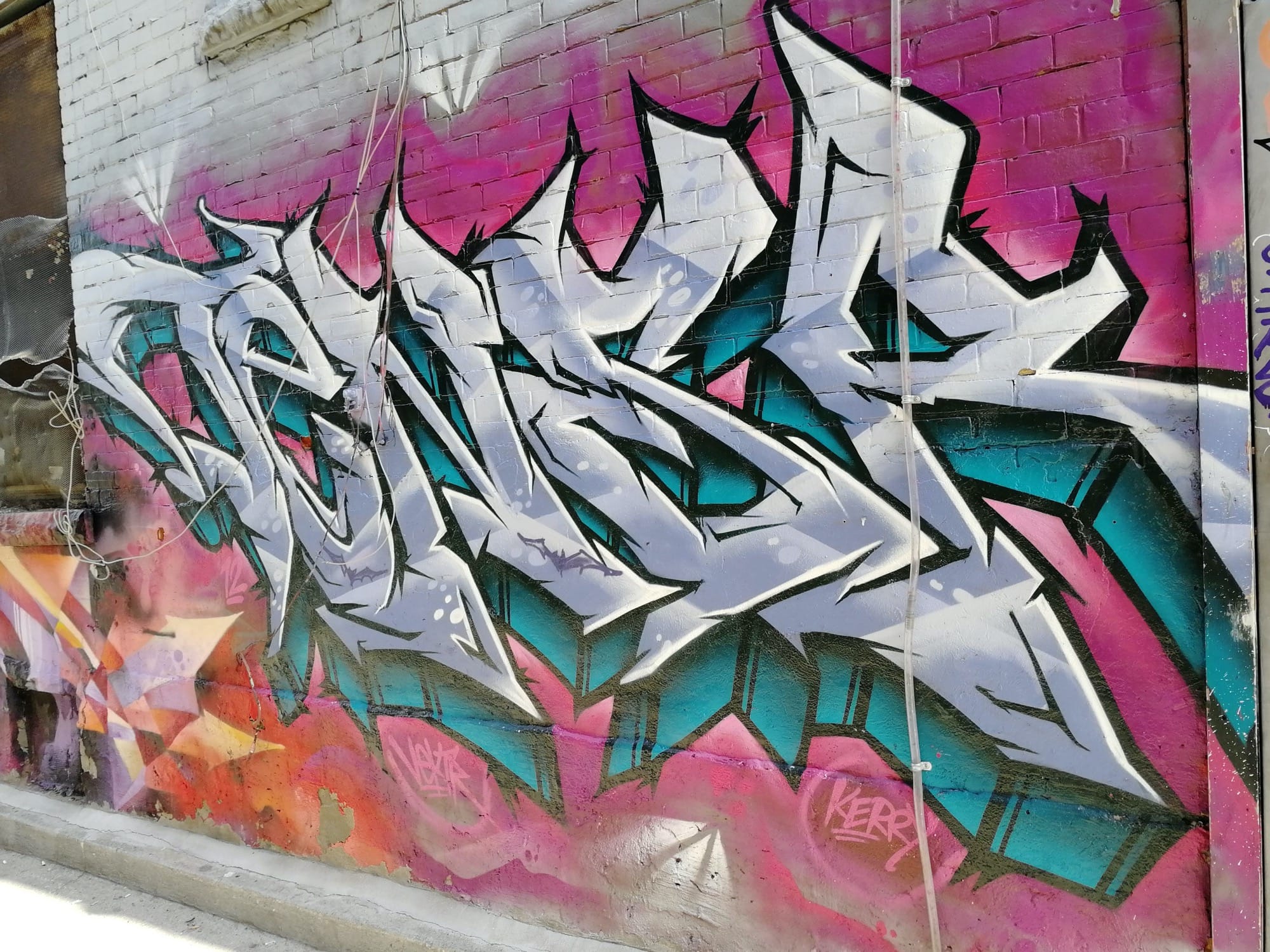 Graffiti 2385  captured by Rabot in Toronto Canada