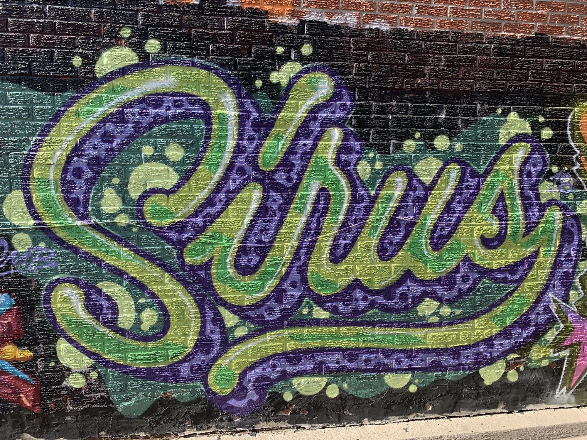 Graffiti 2388  capturé par Rabot à Toronto Canada
