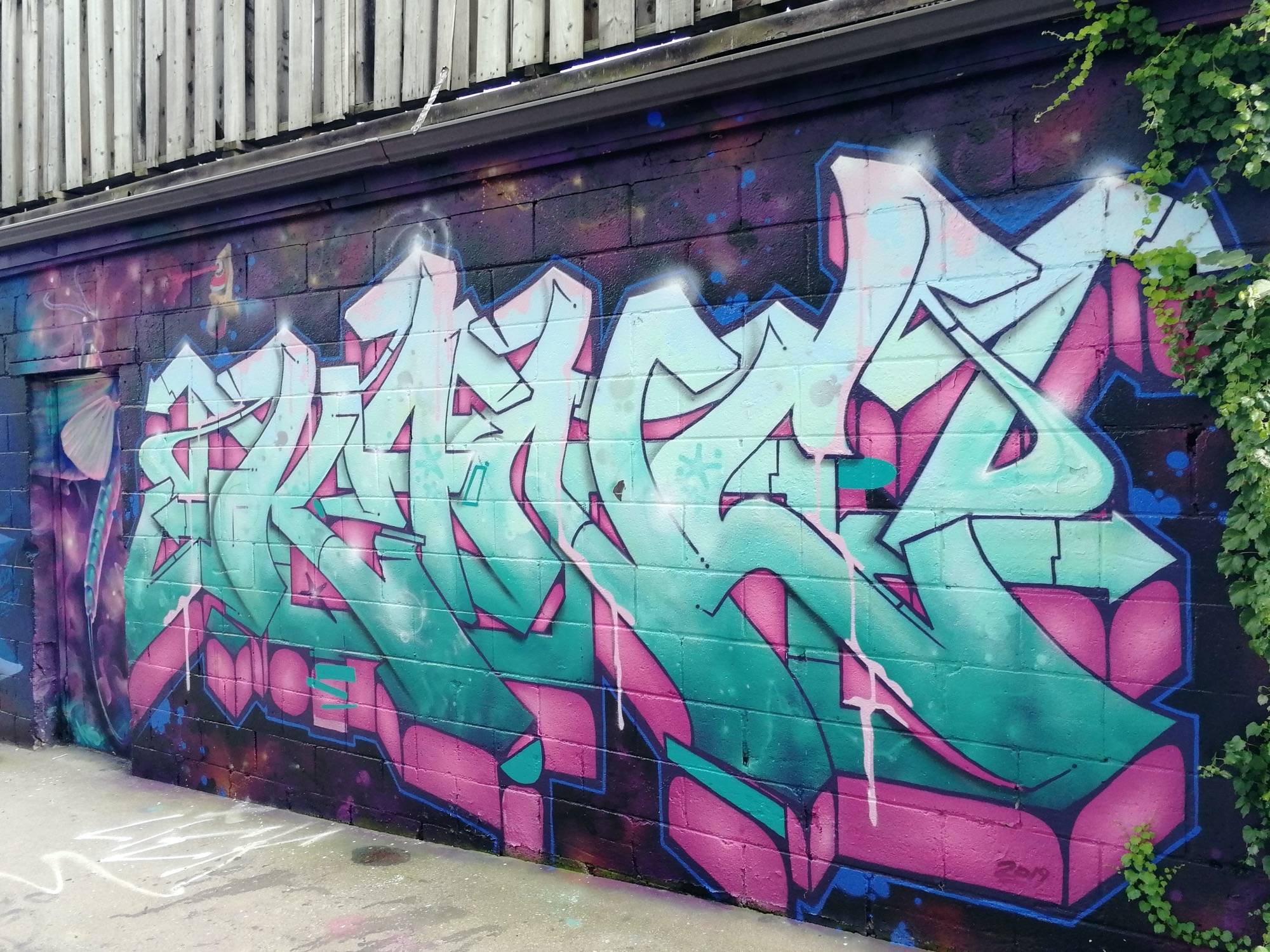 Graffiti 2395  captured by Rabot in Toronto Canada