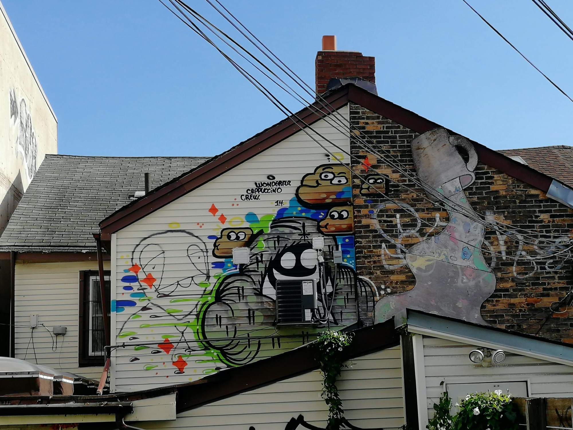 Graffiti 2405  capturé par Rabot à Toronto Canada