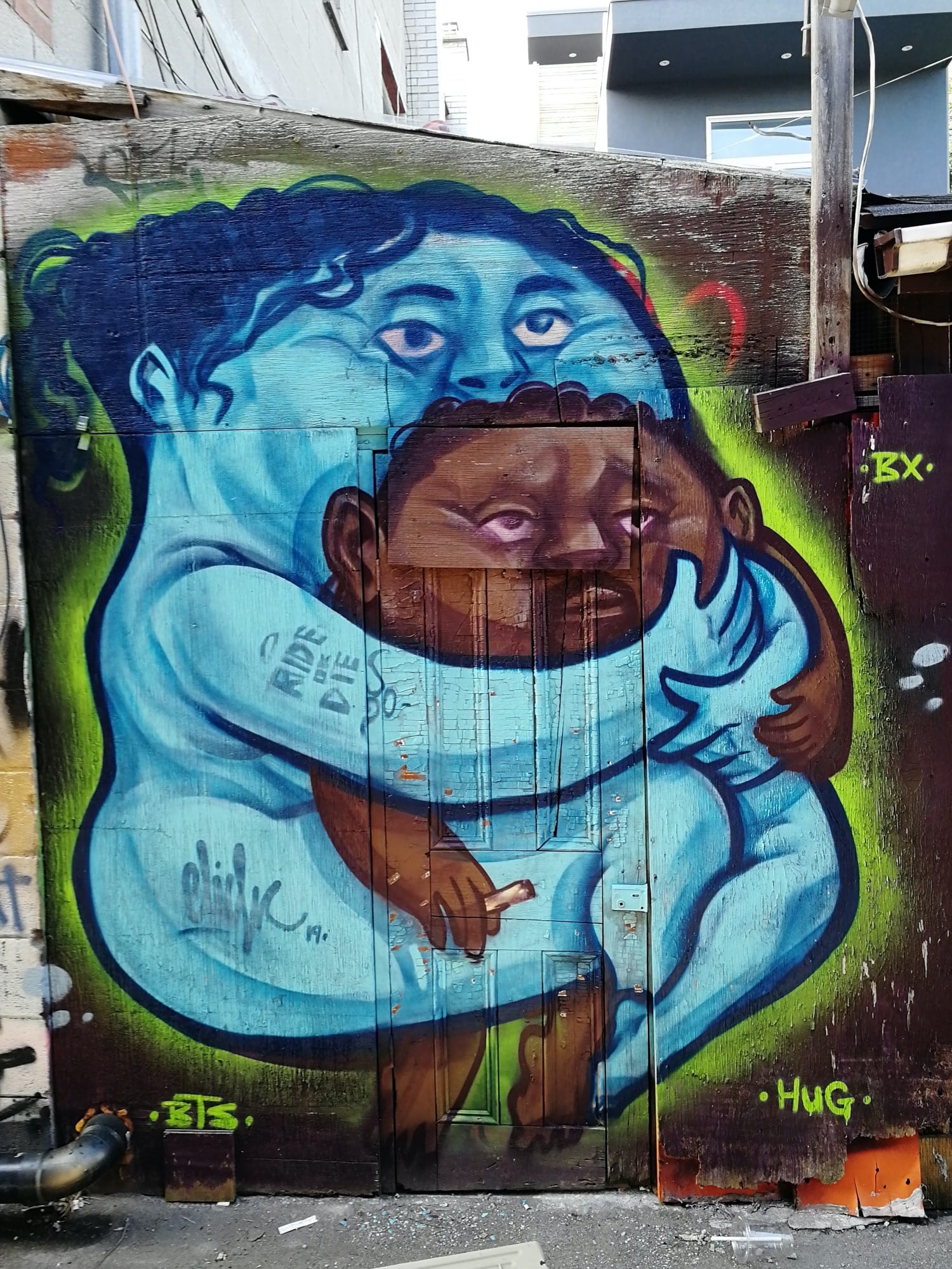 Graffiti 2446  captured by Rabot in Toronto Canada