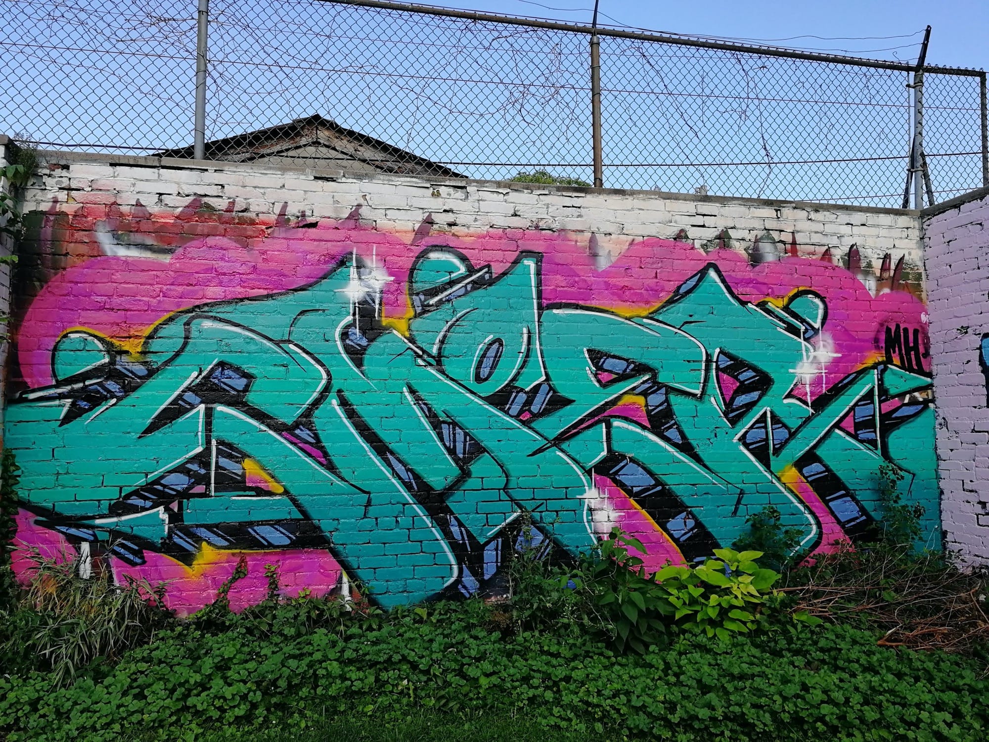 Graffiti 2458  captured by Rabot in Toronto Canada