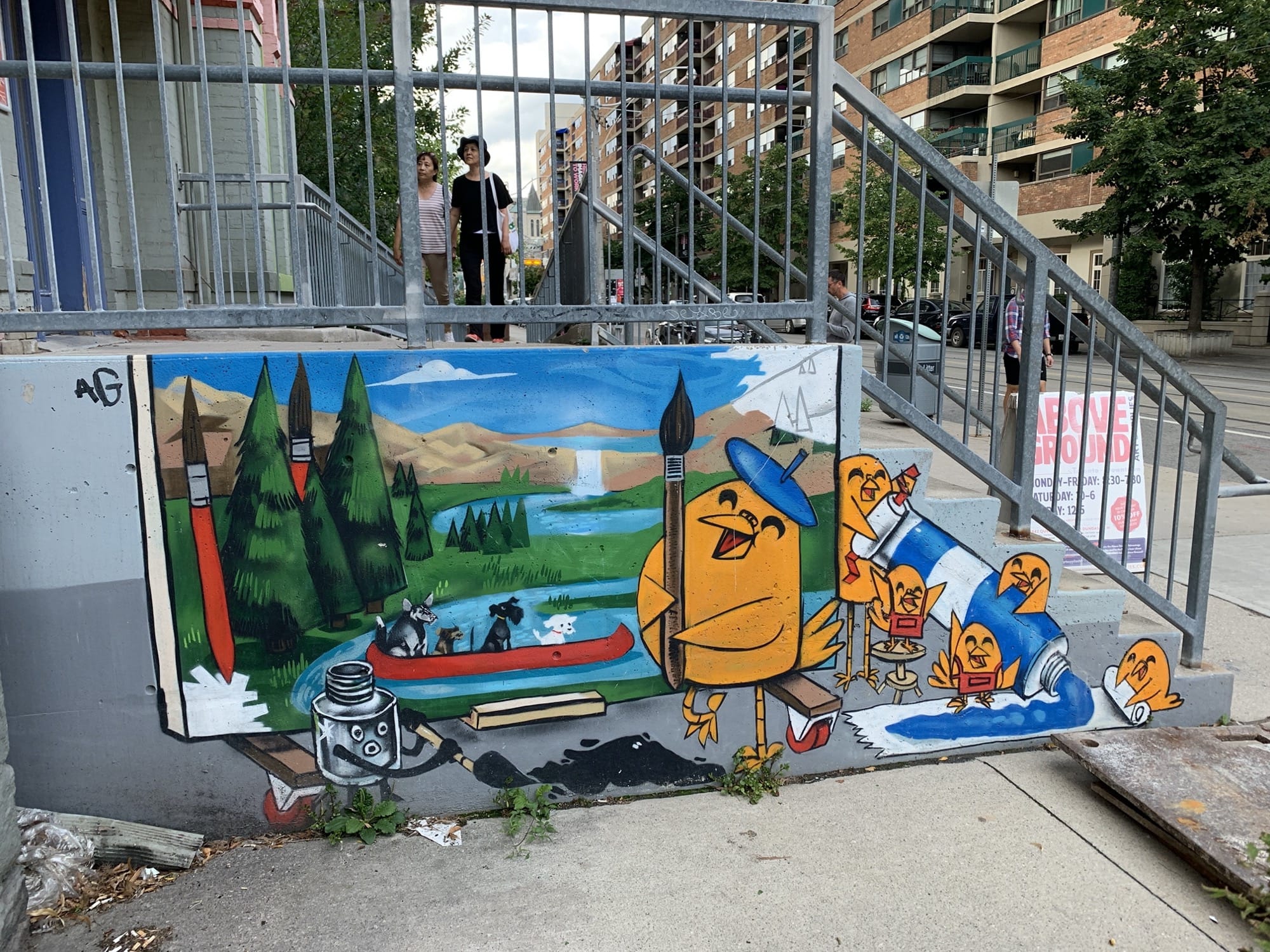 Graffiti 2478  capturé par Rabot à Toronto Canada