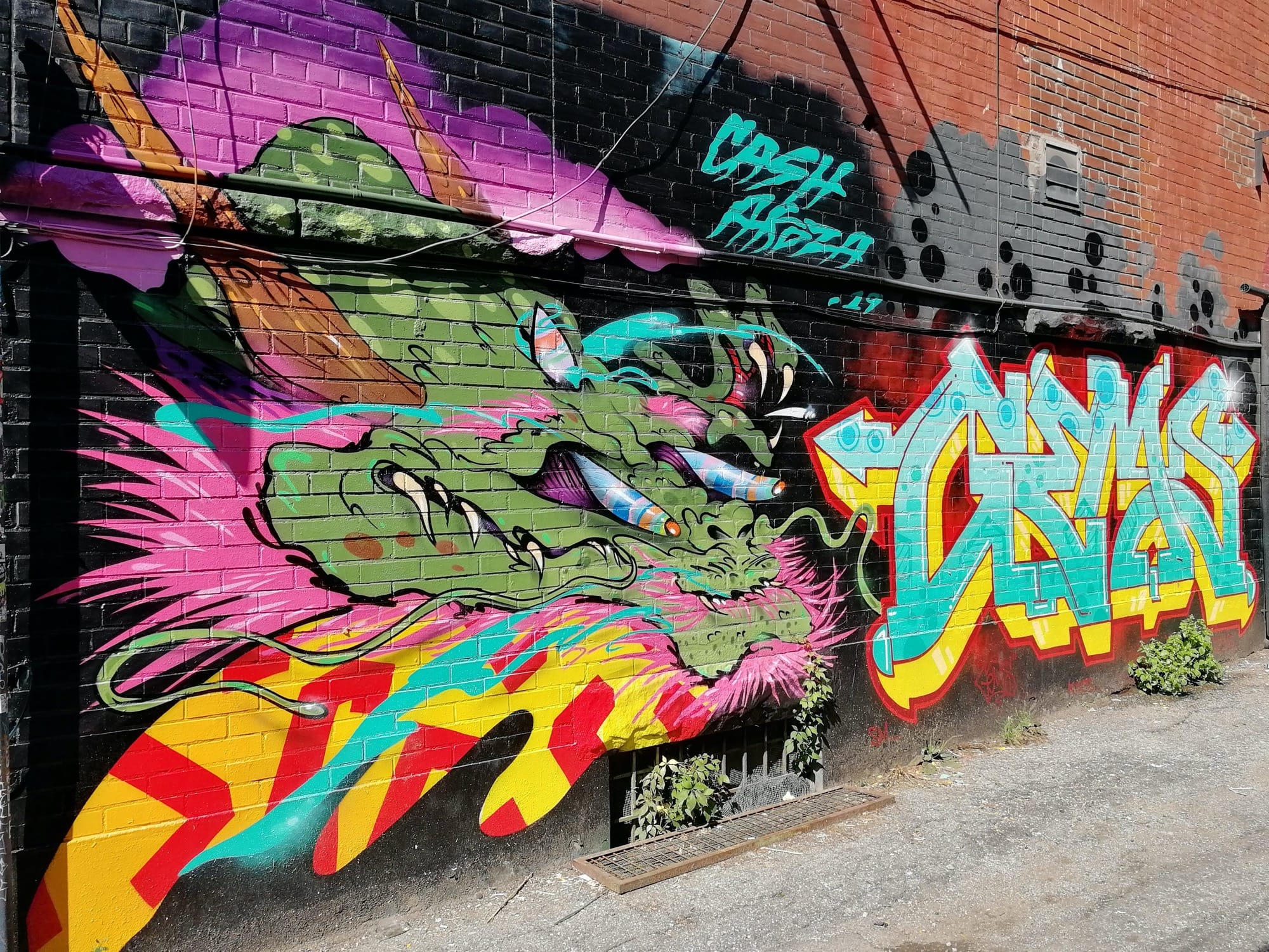 Graffiti 2511  capturé par Rabot à Toronto Canada