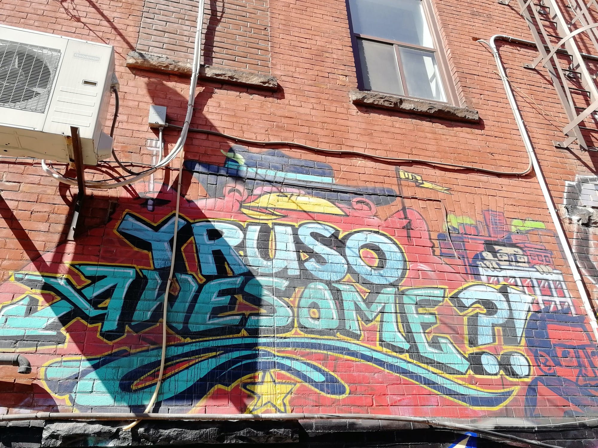 Graffiti 2513  capturé par Rabot à Toronto Canada