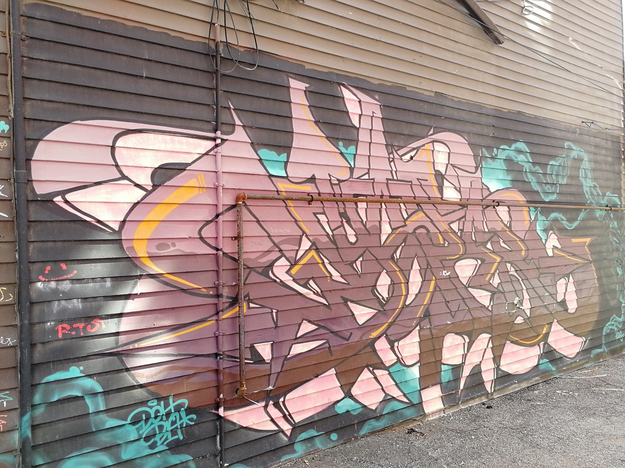 Graffiti 2515  capturé par Rabot à Toronto Canada
