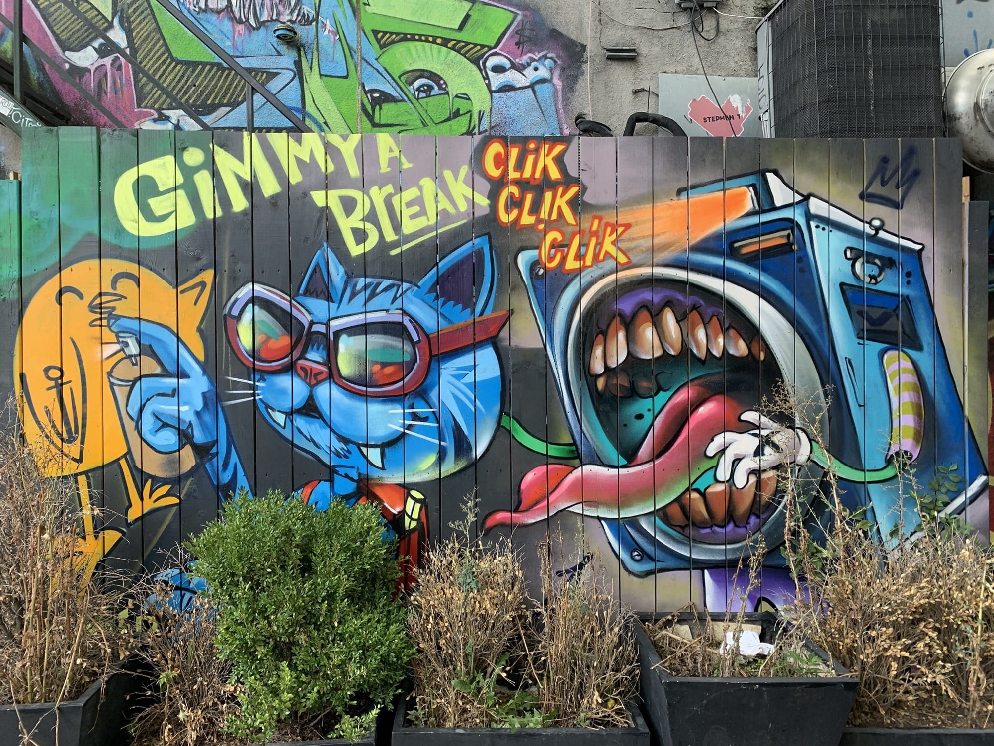 Graffiti 2528  capturé par Rabot à Toronto Canada