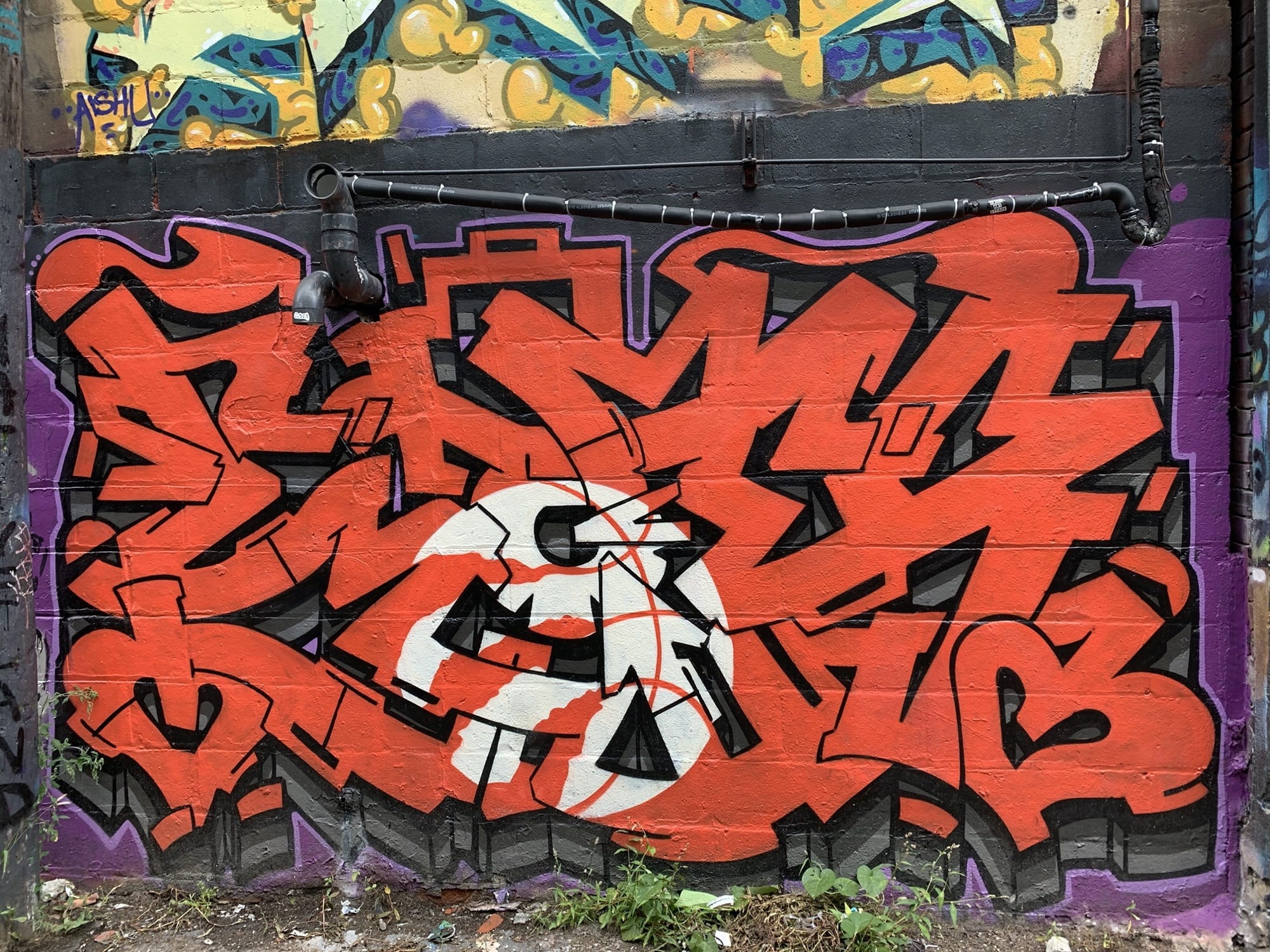 Graffiti 2545  captured by Rabot in Toronto Canada