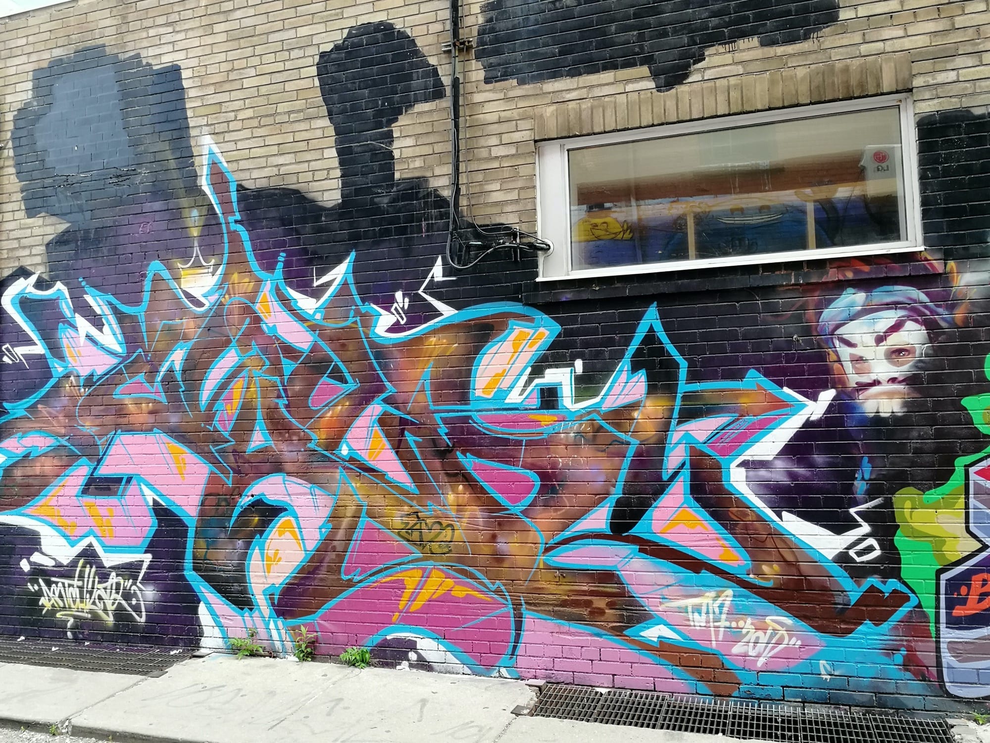 Graffiti 2566  capturé par Rabot à Toronto Canada
