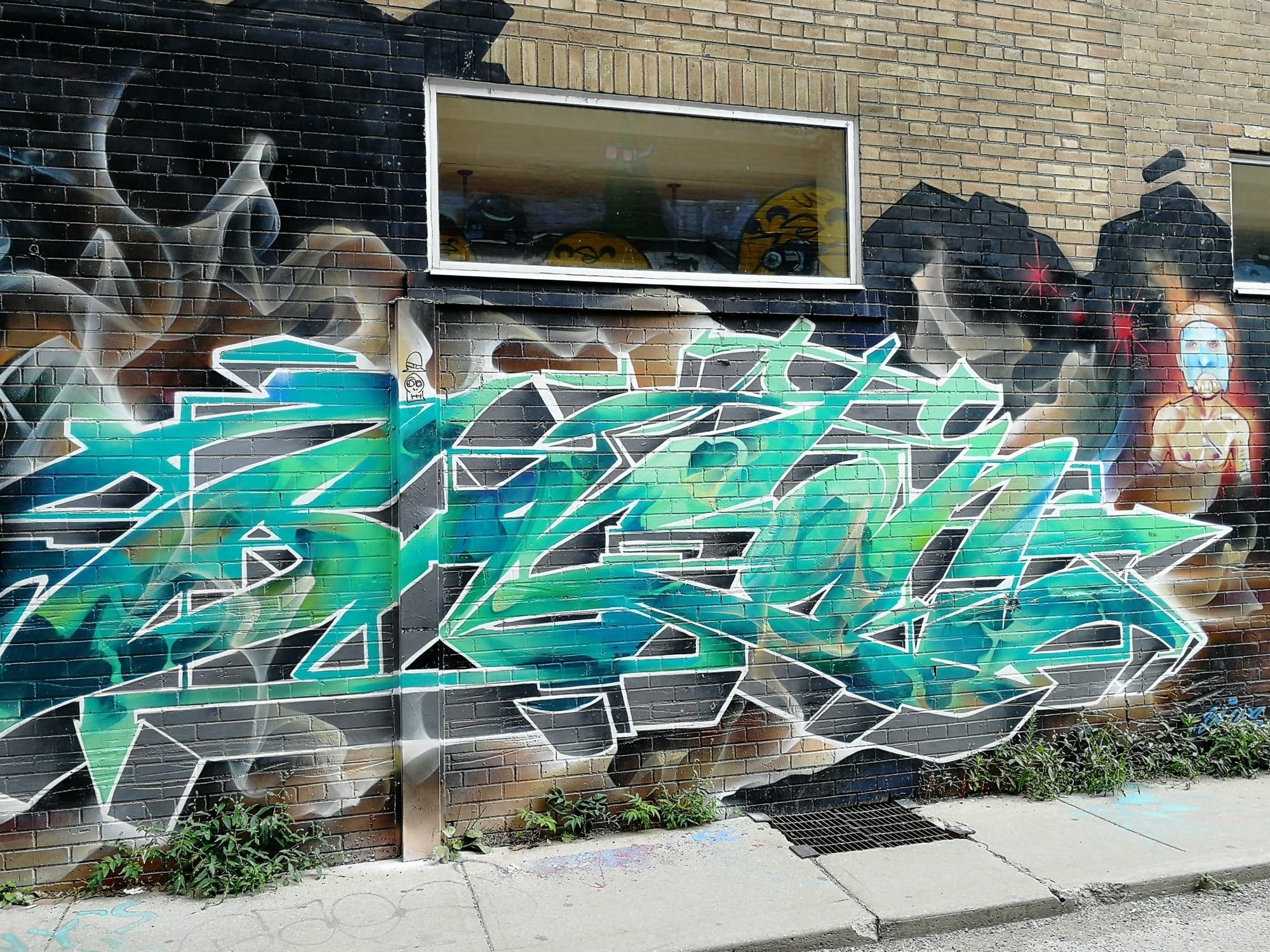 Graffiti 2568  capturé par Rabot à Toronto Canada
