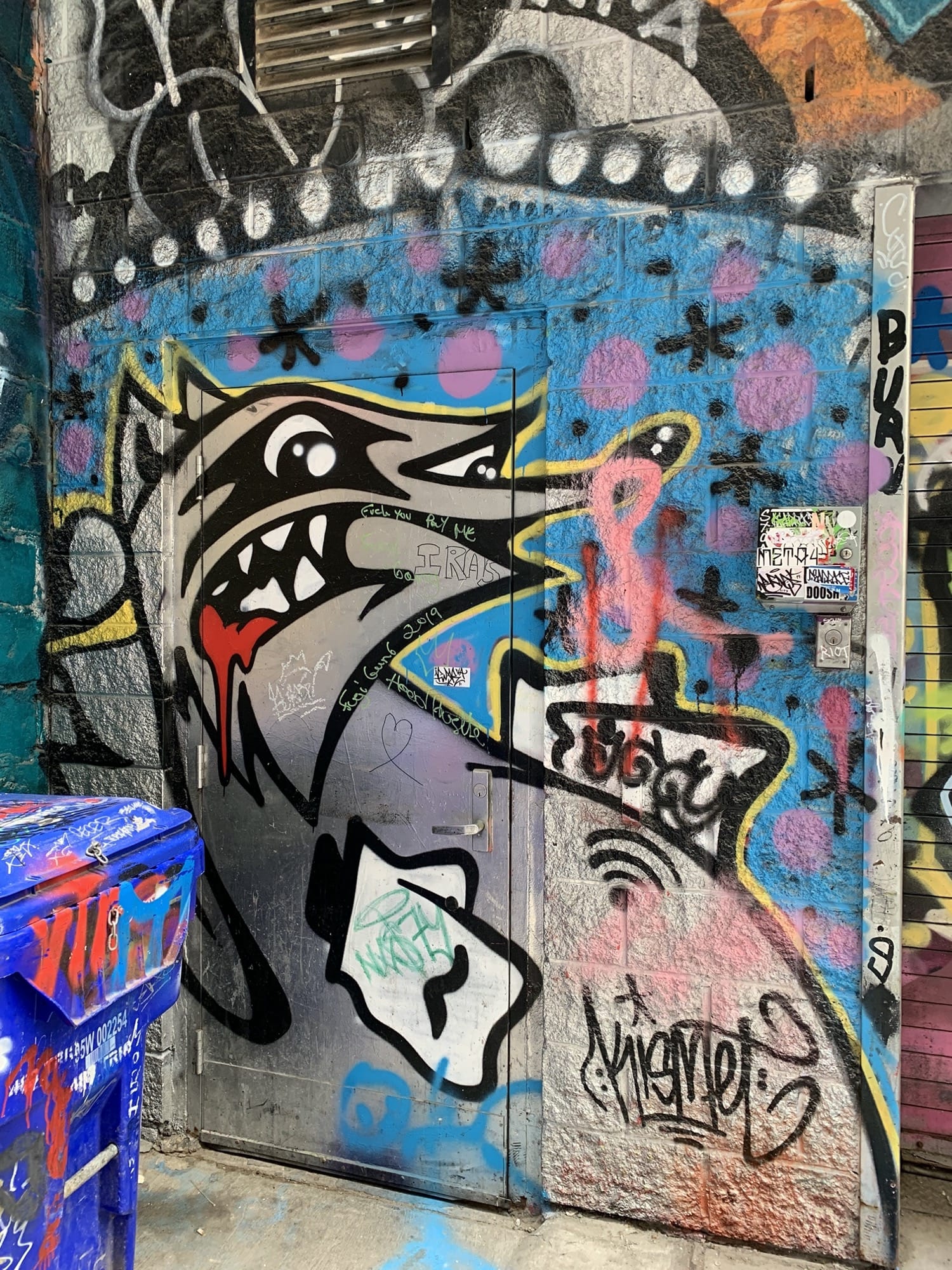 Graffiti 2573  capturé par Rabot à Toronto Canada