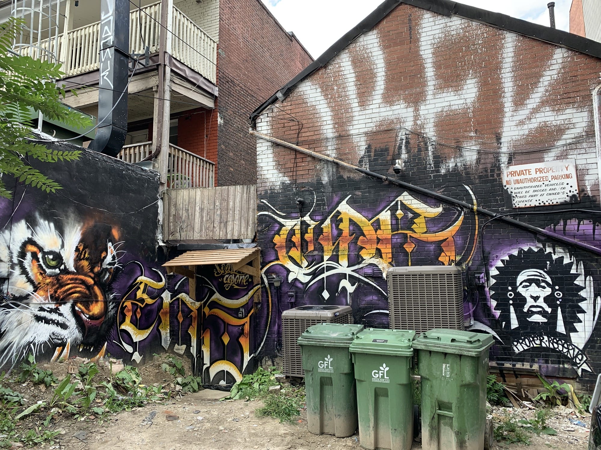 Graffiti 2582  capturé par Rabot à Toronto Canada