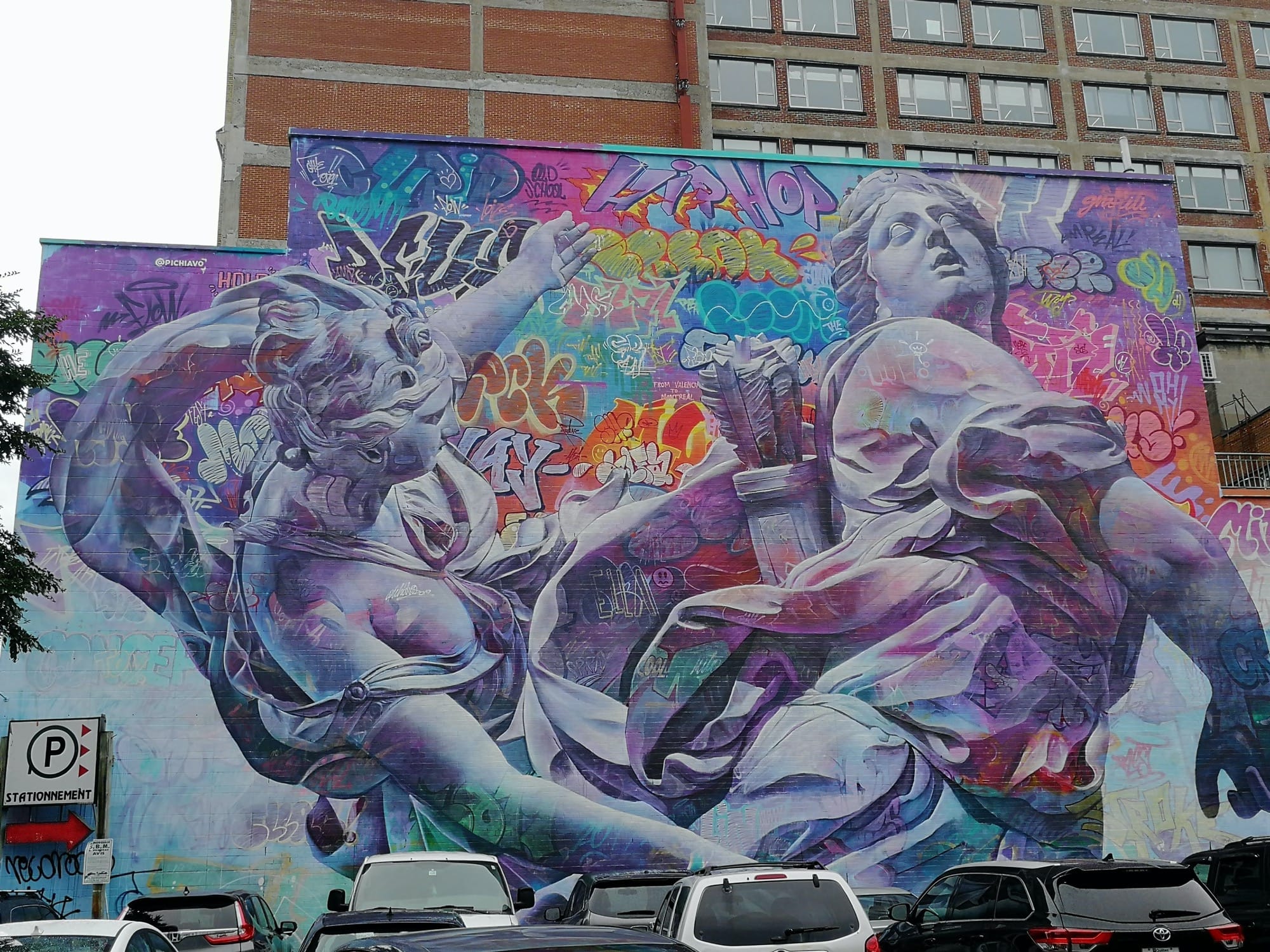 Graffiti 2915  de Pichiavo capturé par Rabot à Montréal Canada