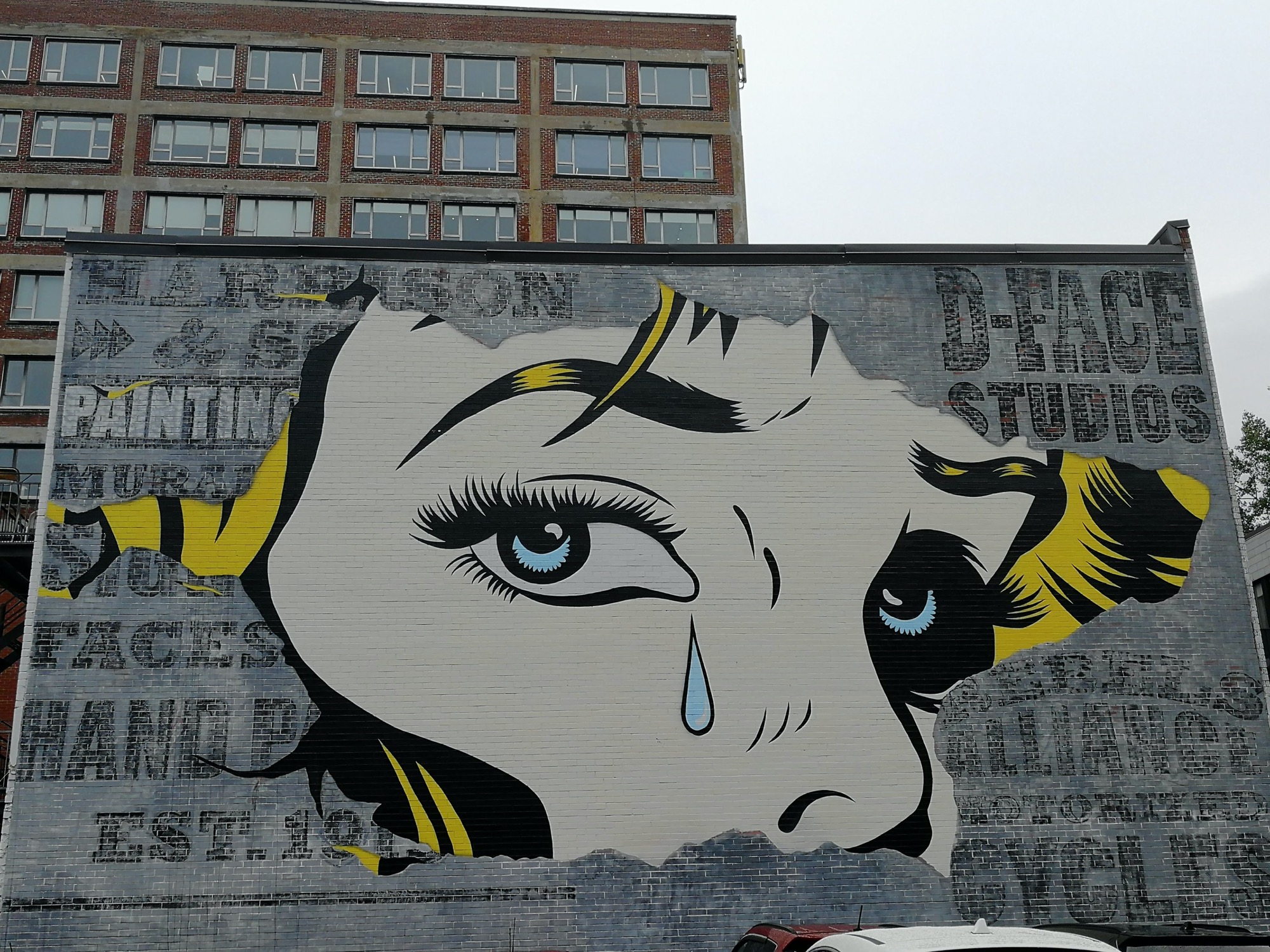 Graffiti 2920  de DFace capturé par Rabot à Montréal Canada