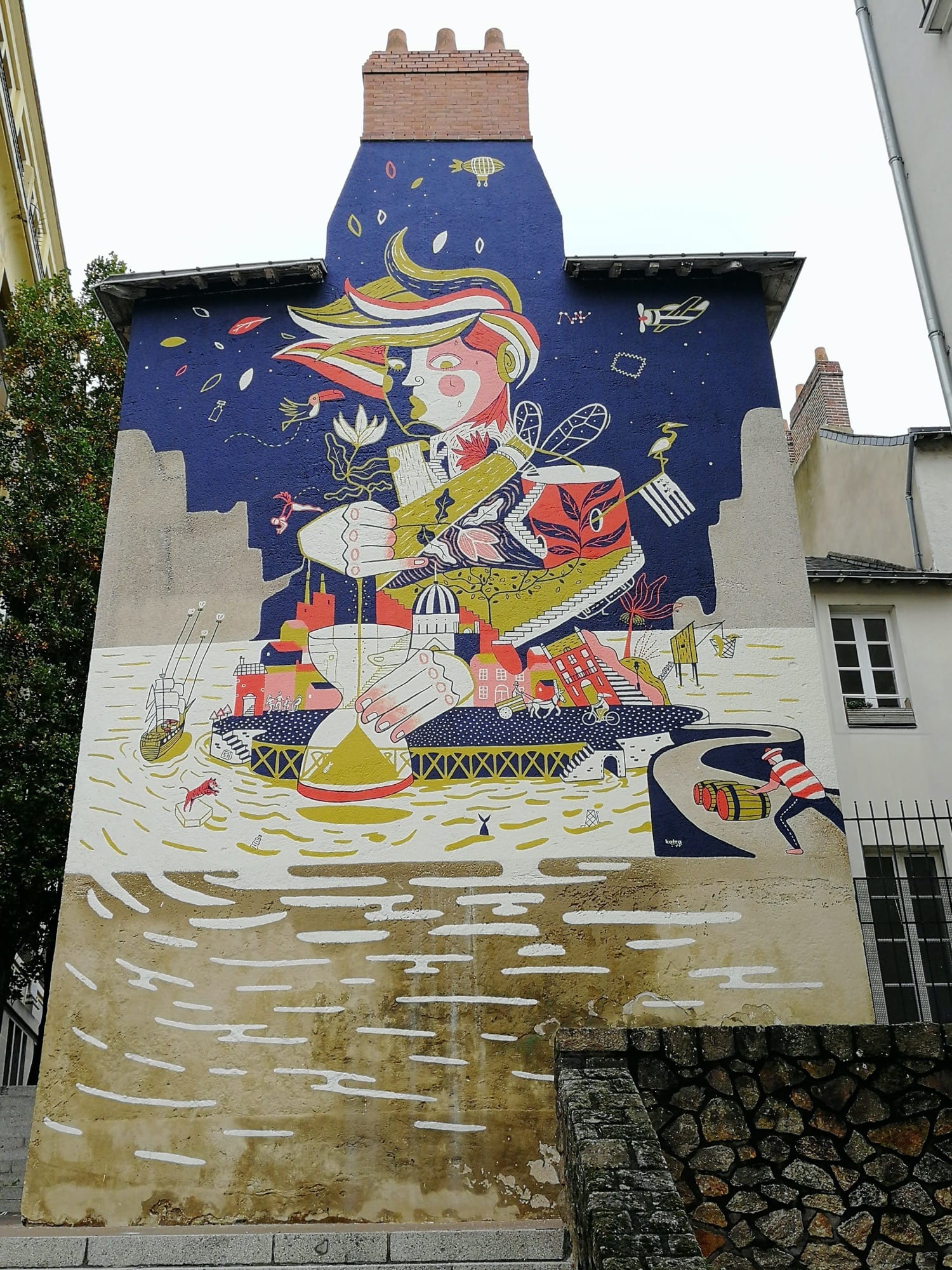Graffiti 3001  captured by Rabot in Nantes France