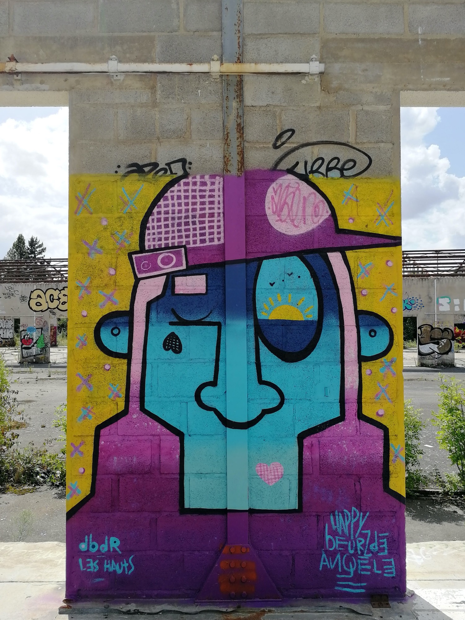Graffiti 3057  de Deuxben de Rennes capturé par Rabot à Chantepie France
