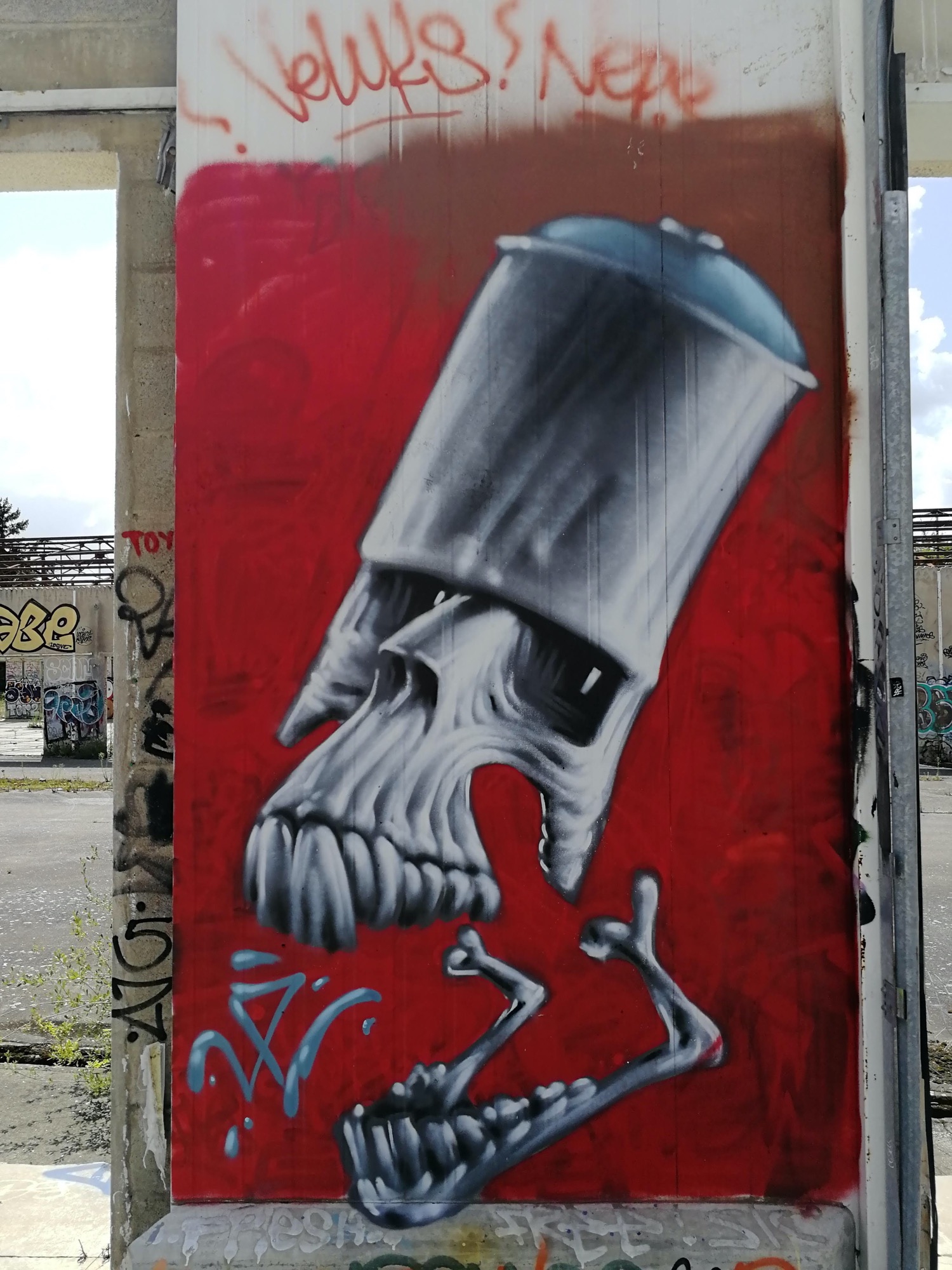Graffiti 3058  de Lélé capturé par Rabot à Chantepie France