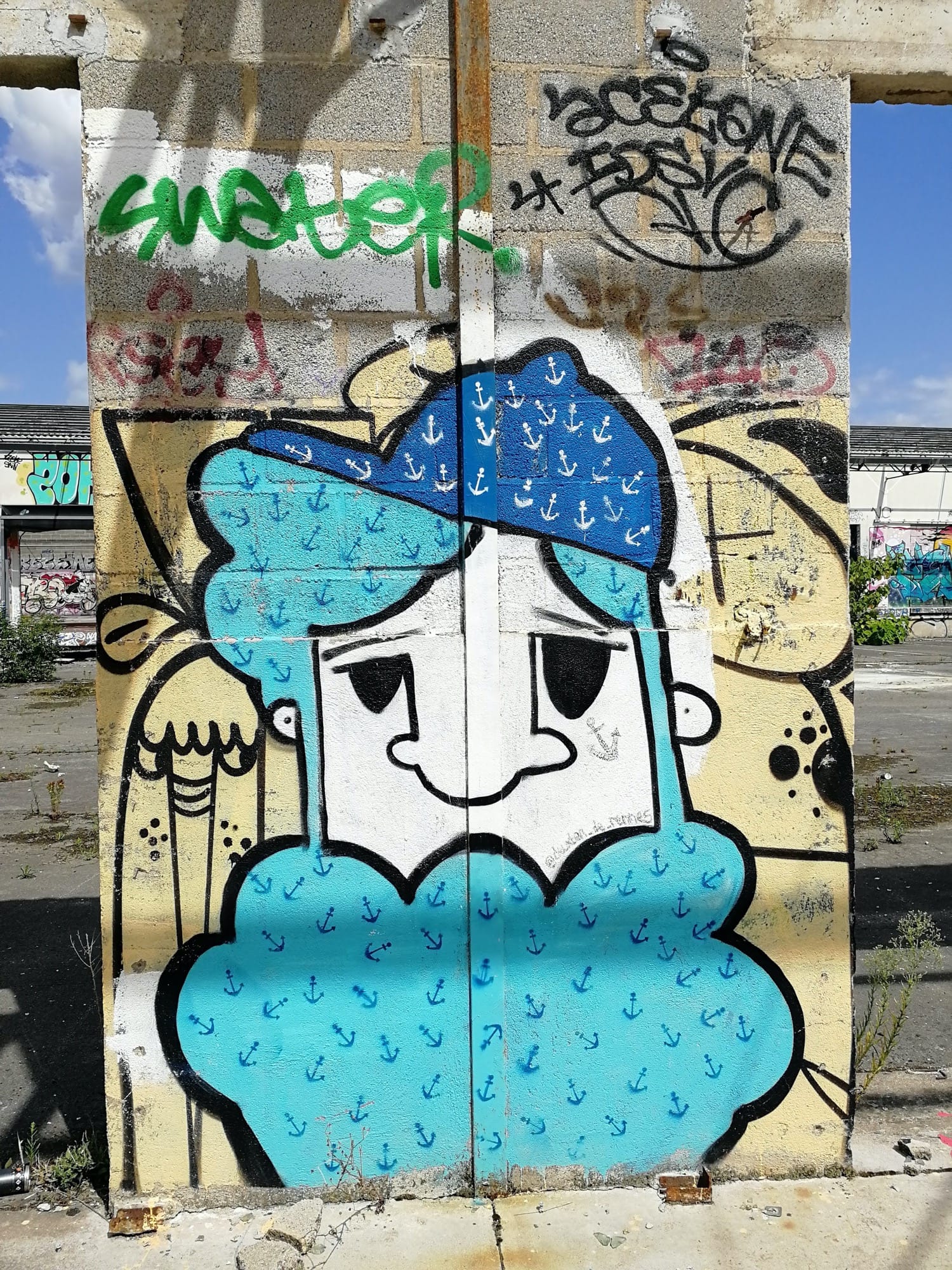 Graffiti 3094  de Deuxben de Rennes capturé par Rabot à Chantepie France
