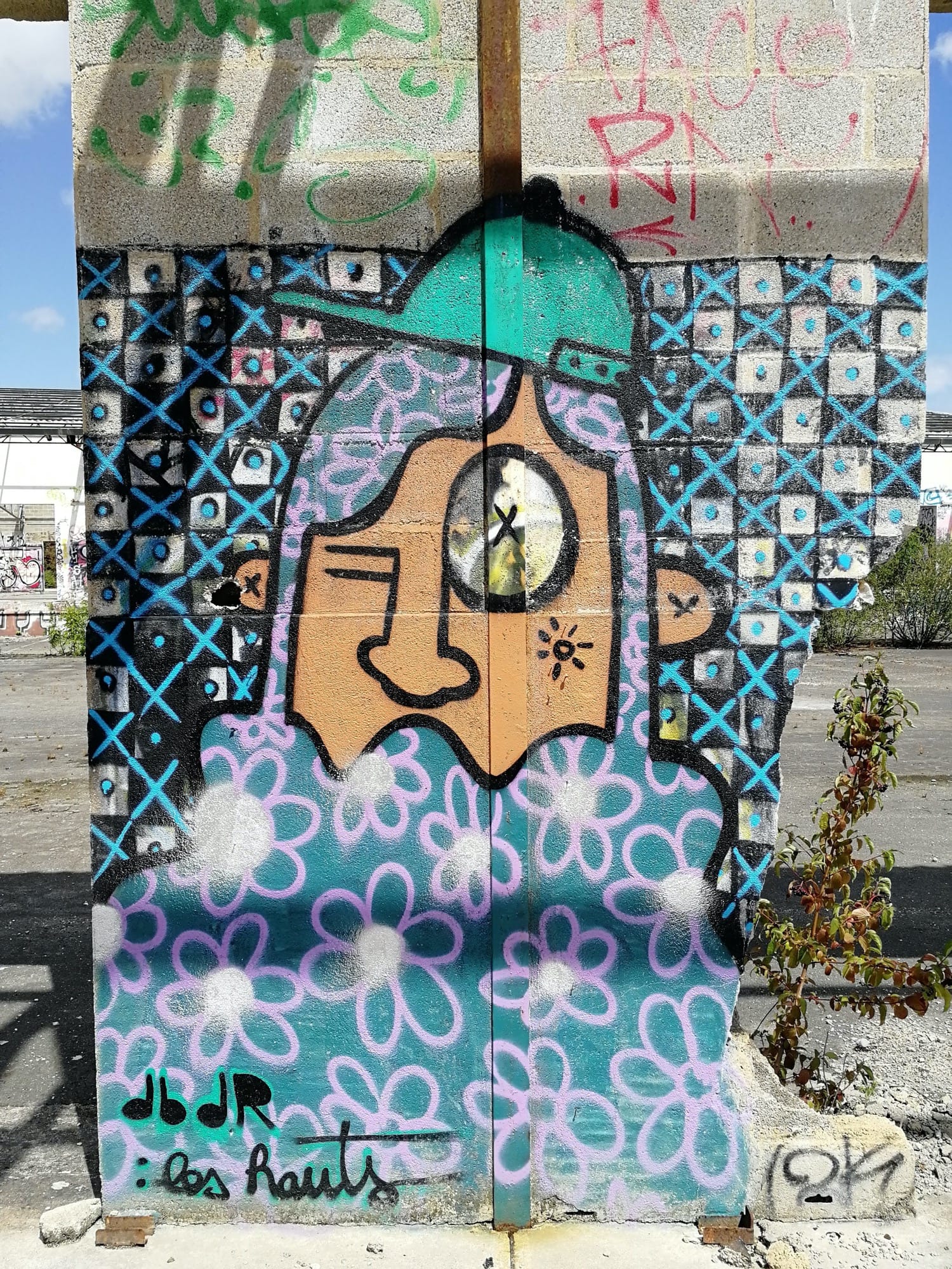 Graffiti 3096  de Deuxben de Rennes capturé par Rabot à Chantepie France