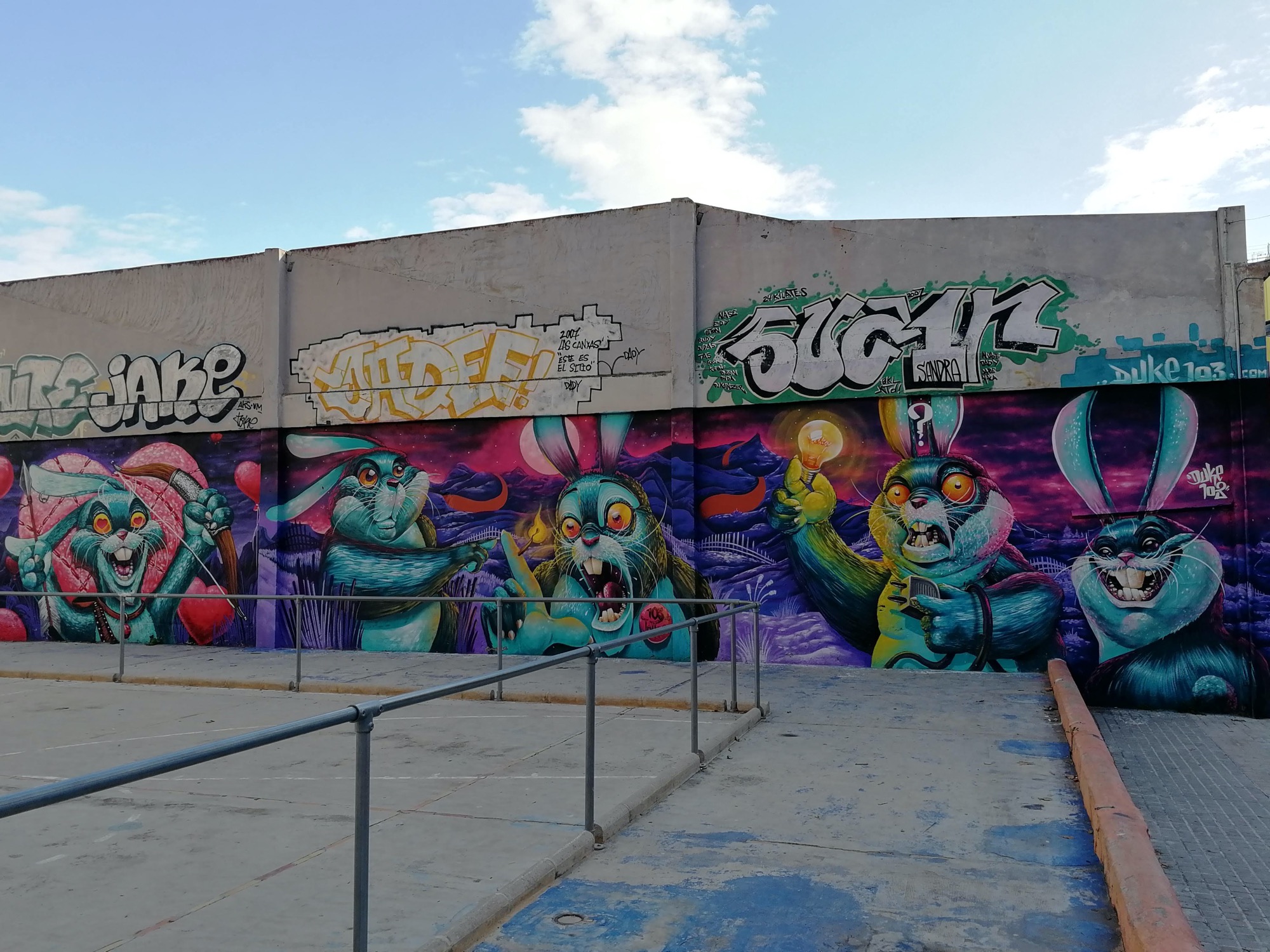 Graffiti 3683  by the artist Duke 103 captured by Rabot in València Spain