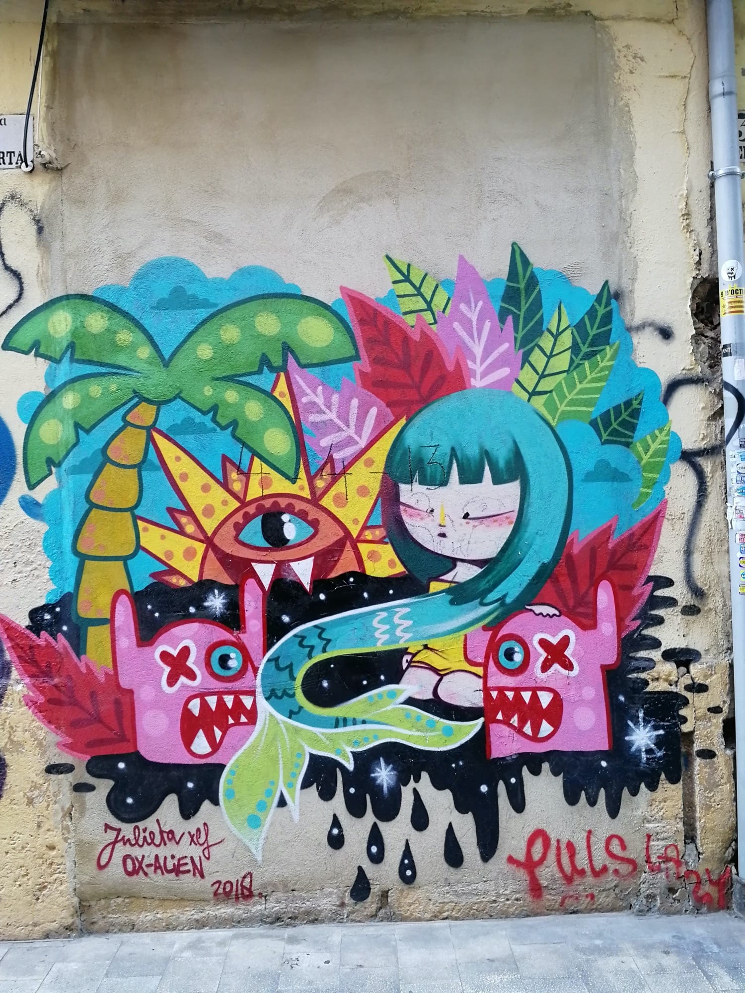 Graffiti 3702  de Ox Alien à València Spain