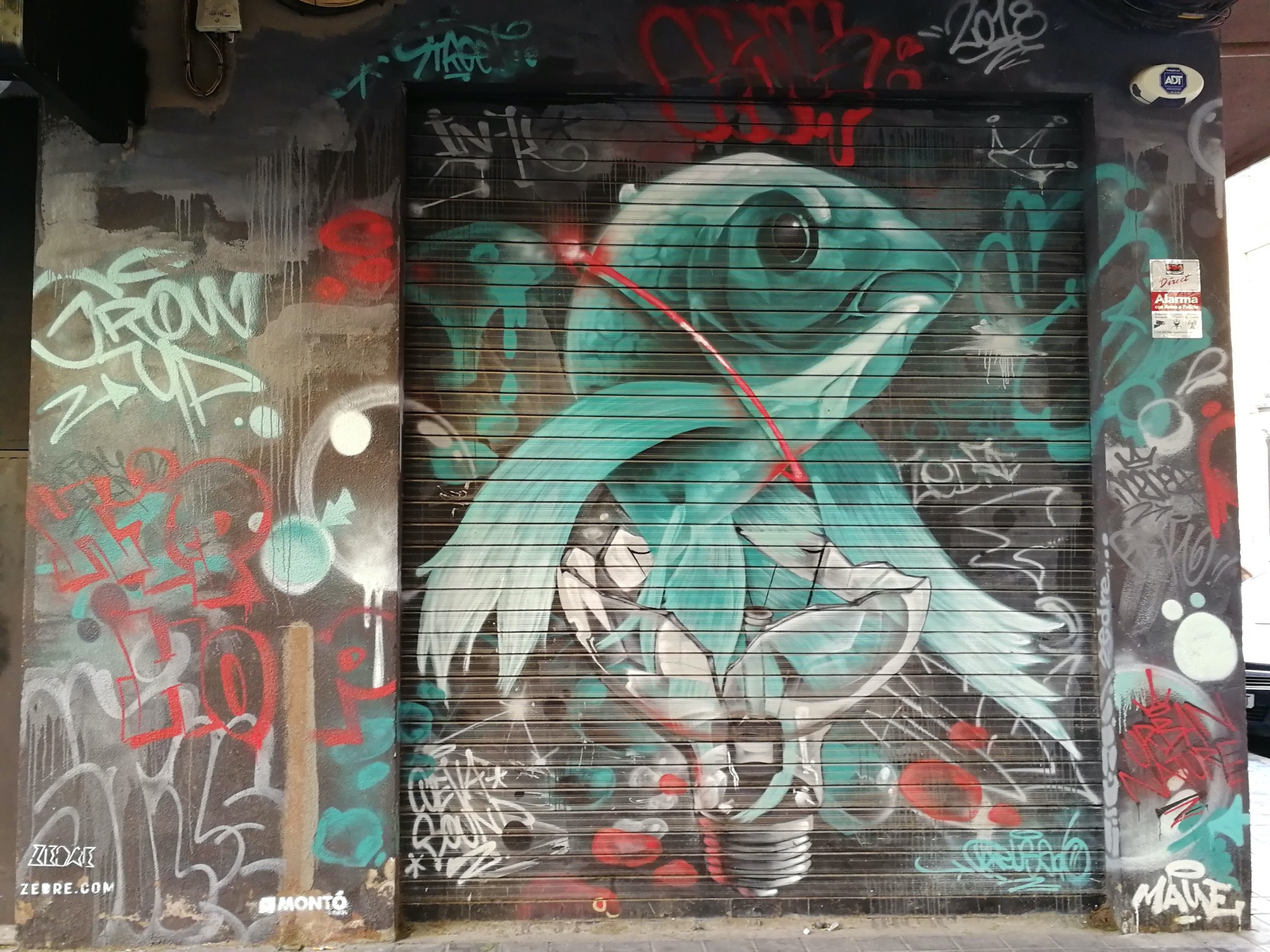 Graffiti 3750  de Zedre capturé par Rabot à València Spain