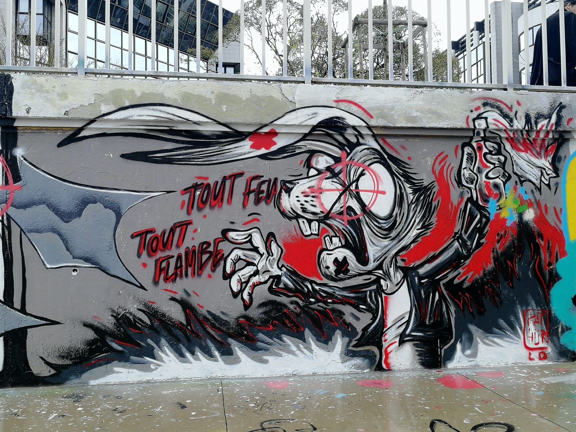 Graffiti 4035  capturé par Rabot à Nantes France