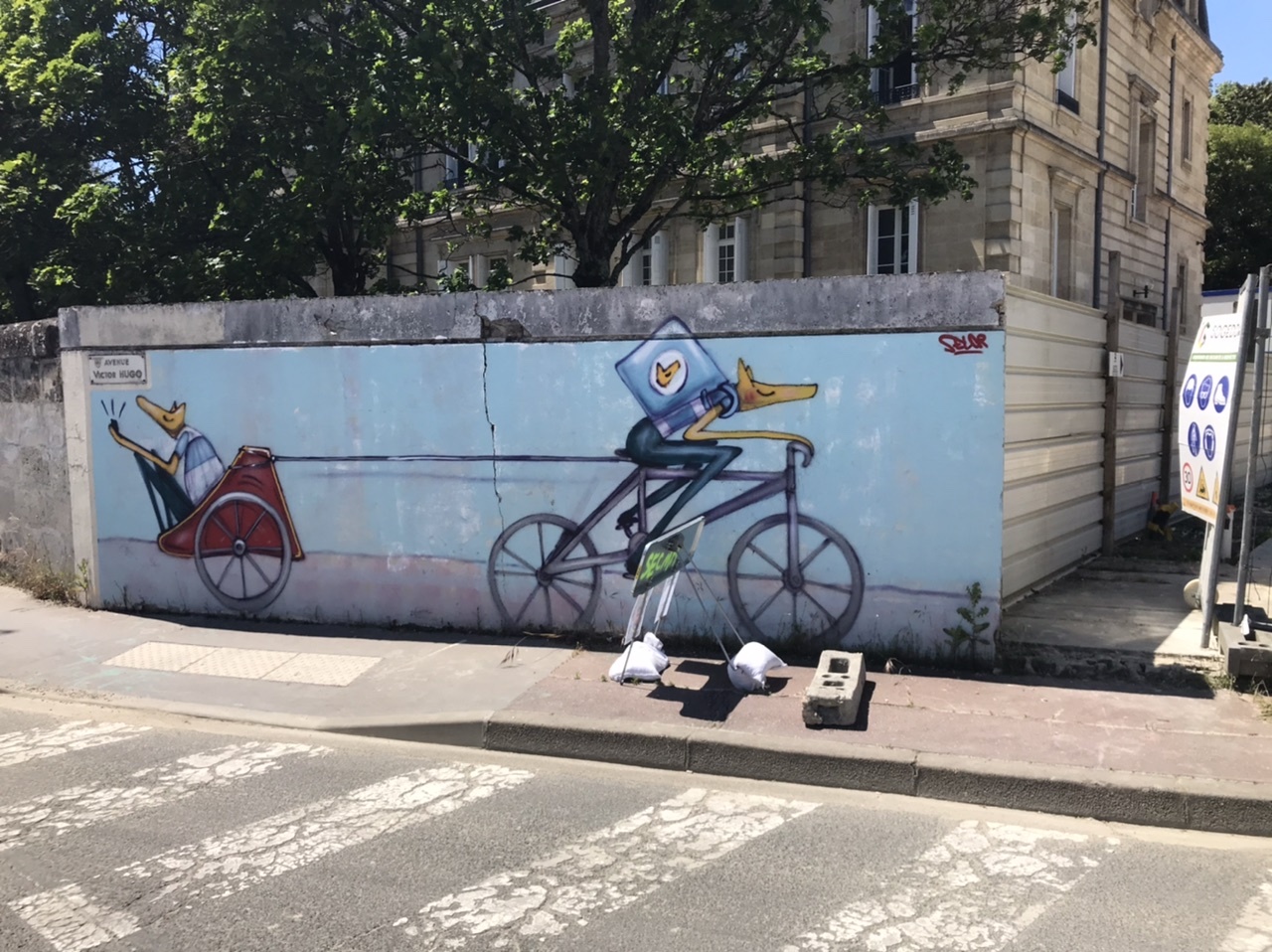 Graffiti 4116 Le vélo tranquille de Selor de Selor capturé par Julauder à Le Bouscat France