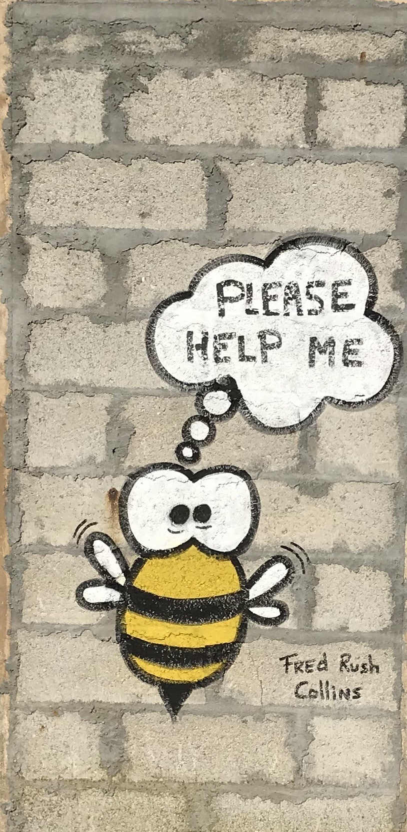 Graffiti 4155 Sauvons les abeilles capturé par Julauder à Le Bouscat France