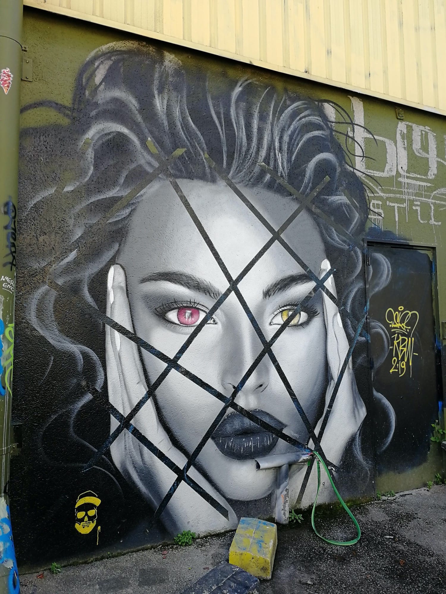 Graffiti 4342  de Derf capturé par Rabot à Bordeaux France