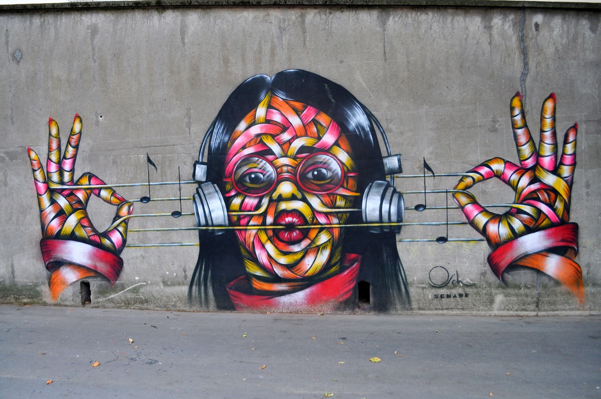 Graffiti 4351 La Musique de Otto Schade capturé par elettrotajik à Paris France
