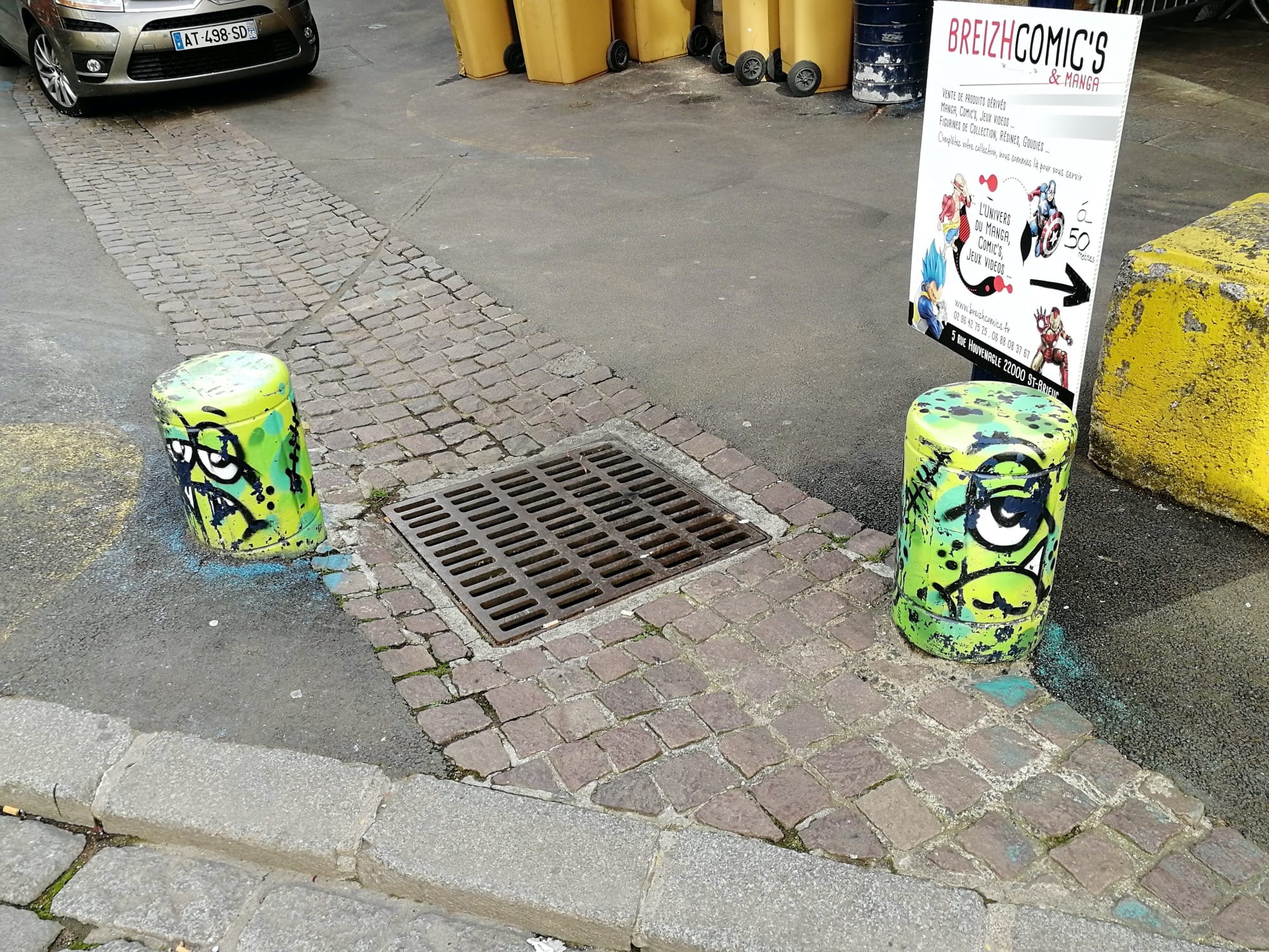 Graffiti 4445  capturé par Rabot à Saint-Brieuc France