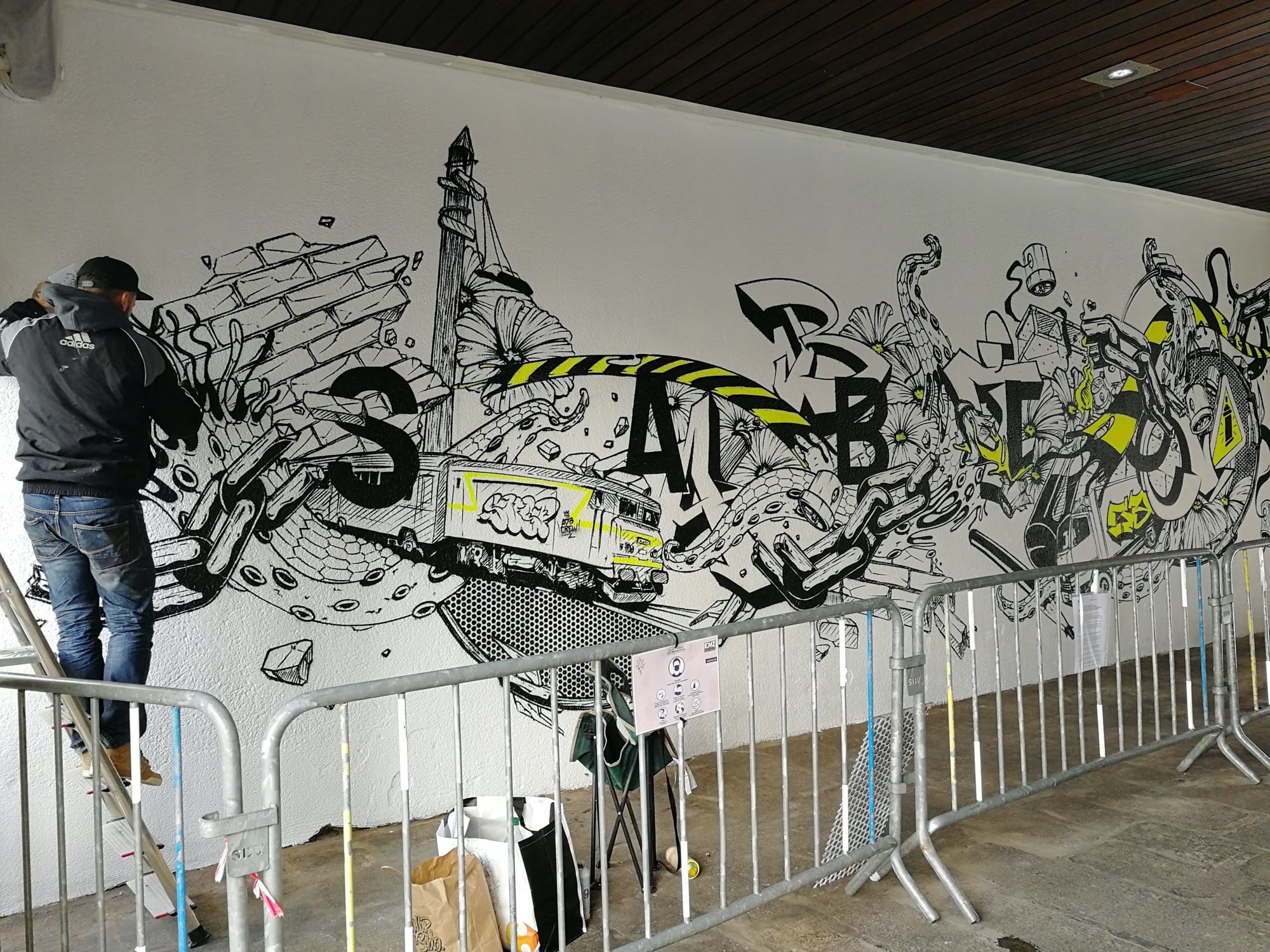 Graffiti 4477  de Sabio capturé par Rabot à Saint-Brieuc France