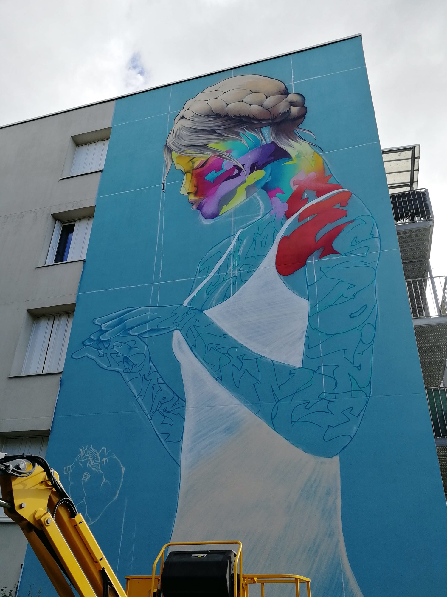 Graffiti 4494  by the artist Snake captured by Rabot in Saint-Brieuc France