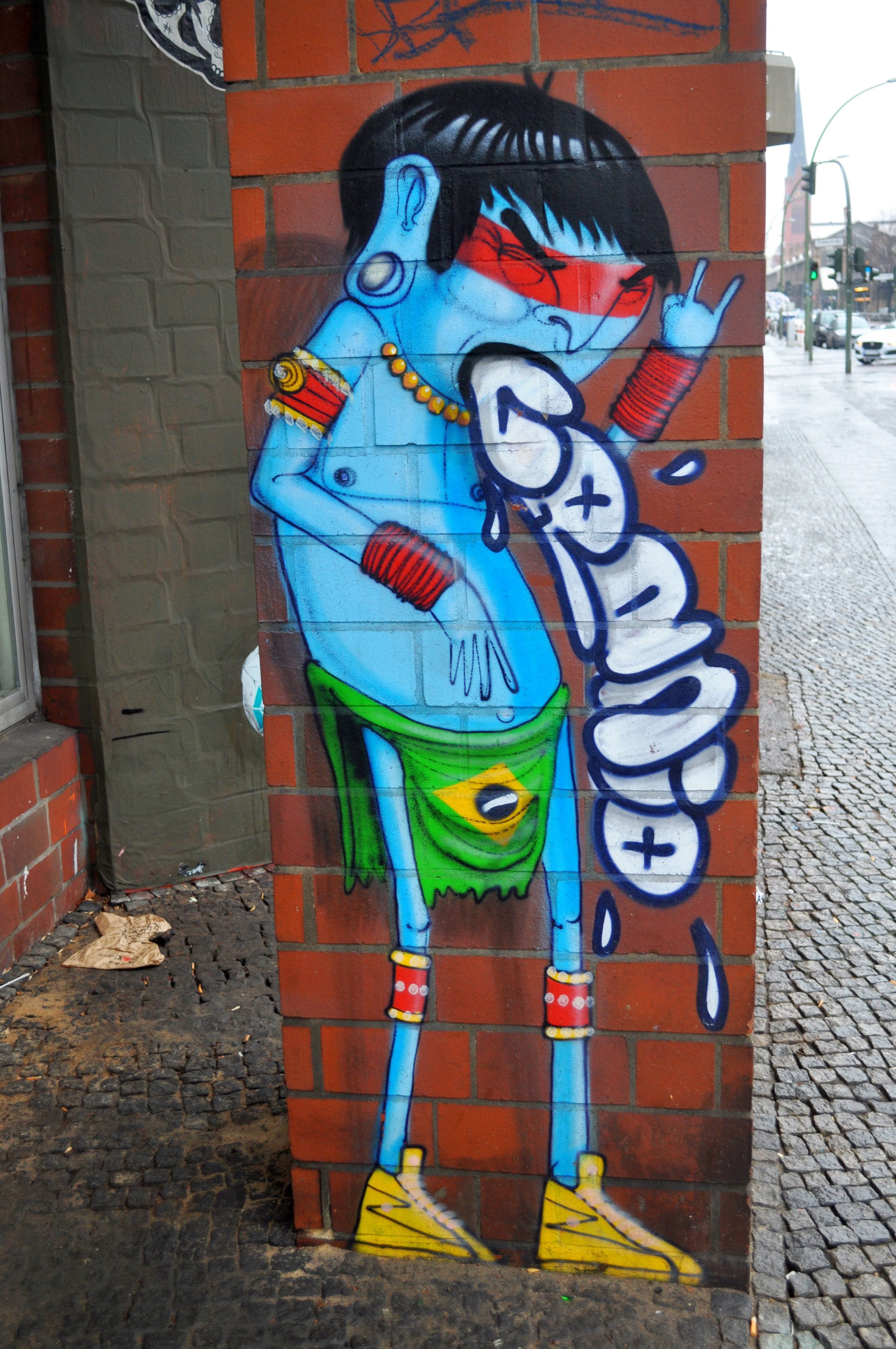Graffiti 4739  de Cranio capturé par elettrotajik à Berlin Germany