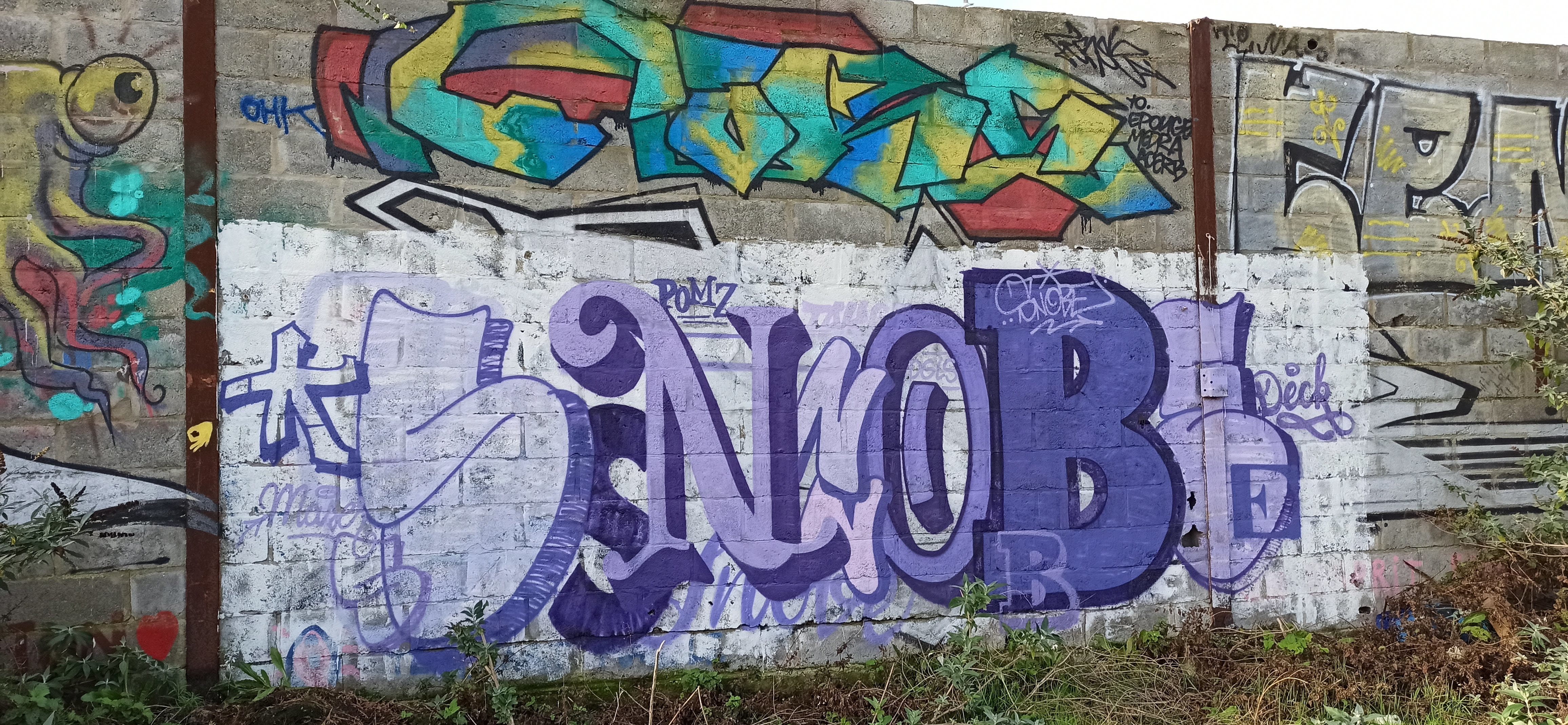 Graffiti 4860  de Snobe capturé par Rabot à Lorient France