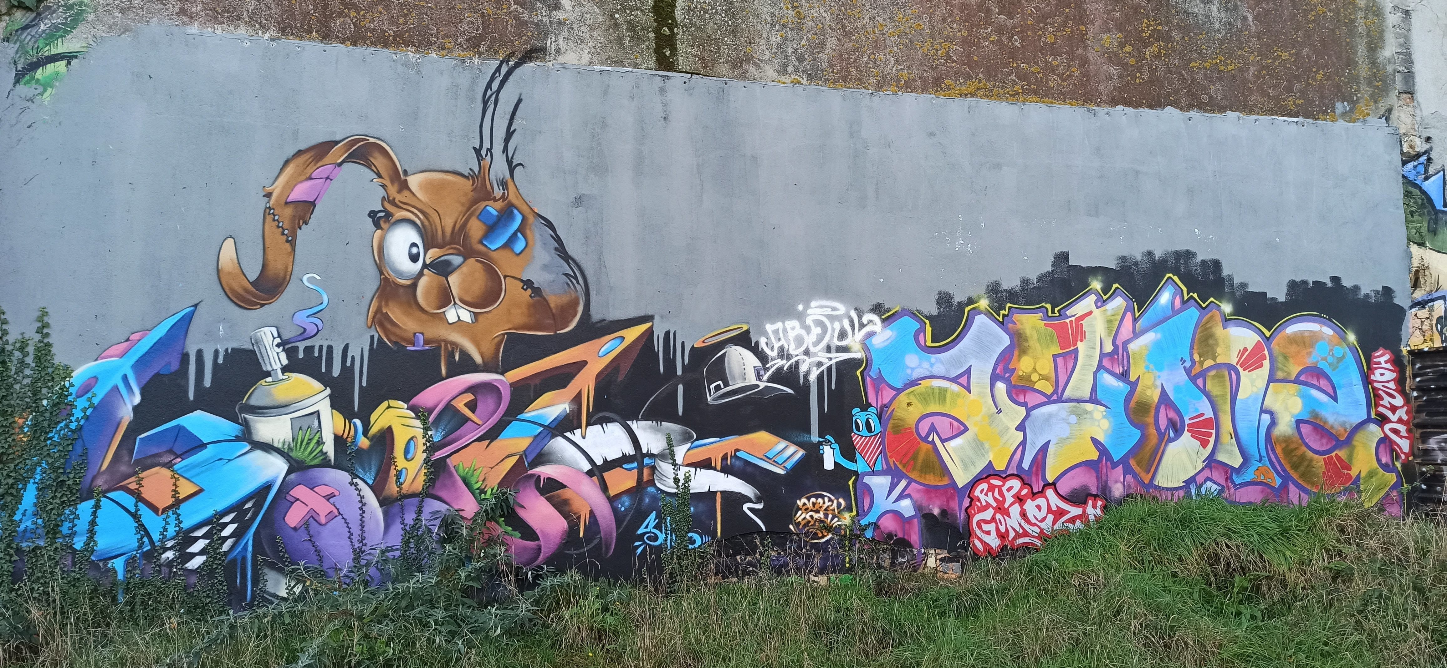 Graffiti 4870  capturé par Rabot à Lorient France