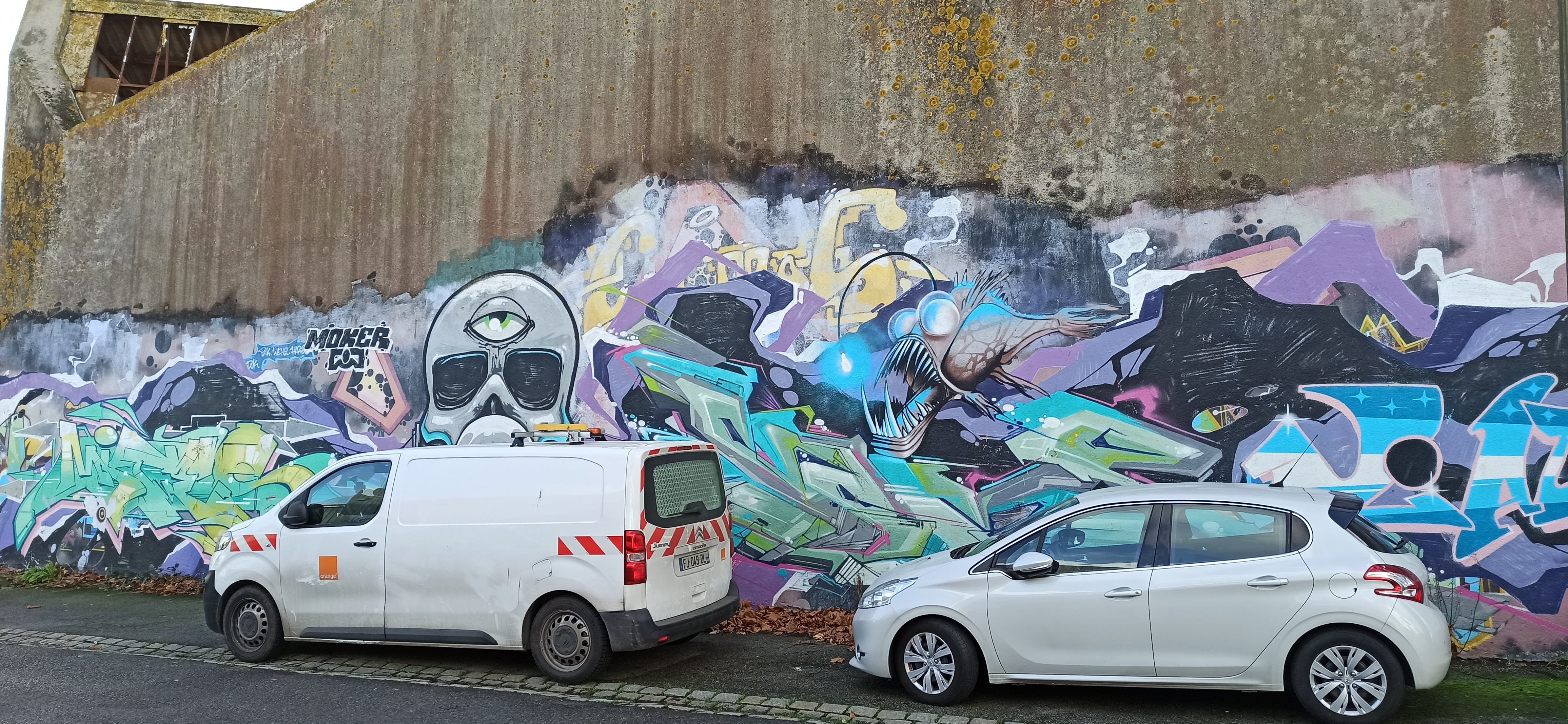 Graffiti 4907  capturé par Rabot à Lorient France