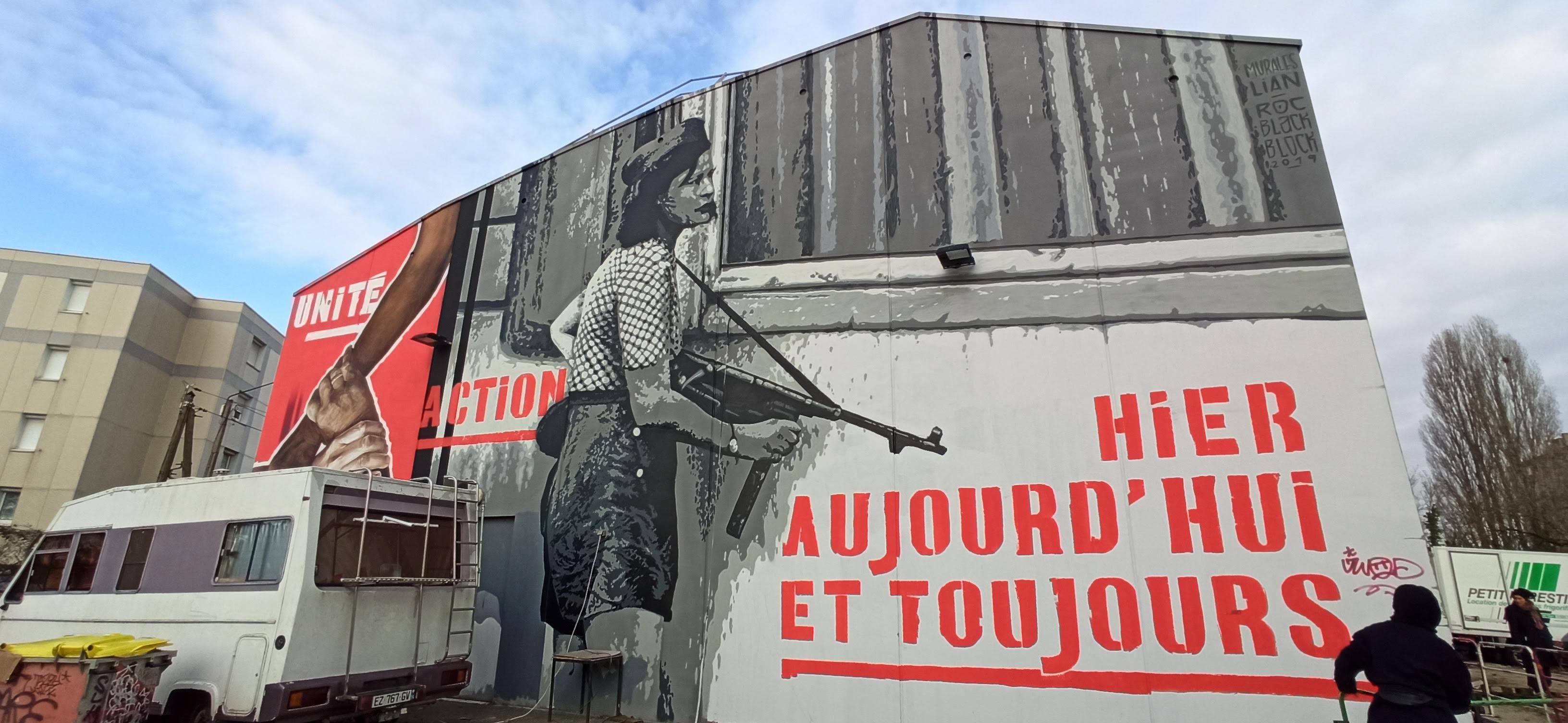 Graffiti 4939  de RNST capturé par Rabot à Dijon France