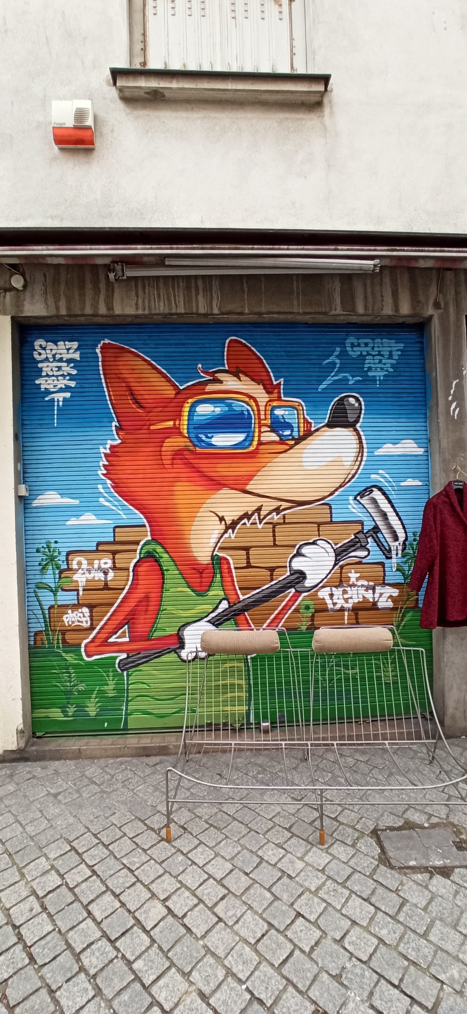 Graffiti 5020 Graffiti fox capturé par Rabot à Saint-Ouen France