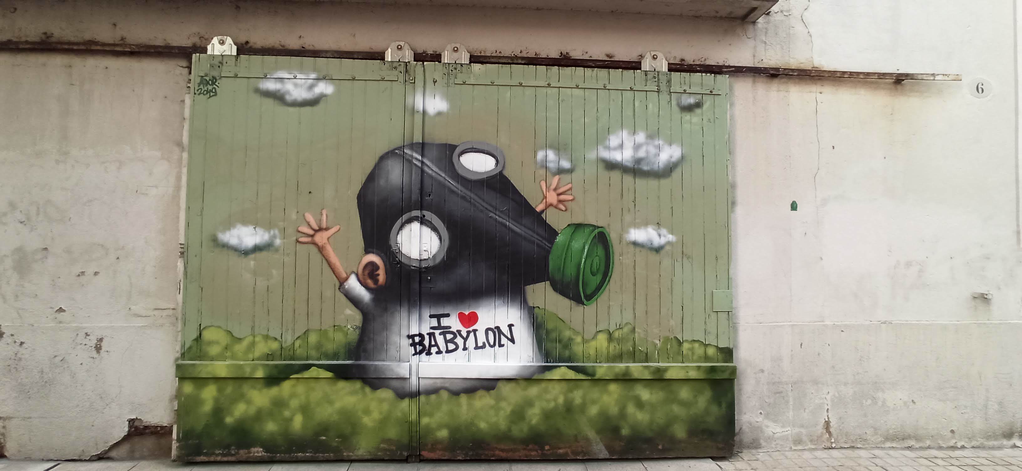 Graffiti 5040 I love babylon by the artist Ador captured by Rabot in Nantes France