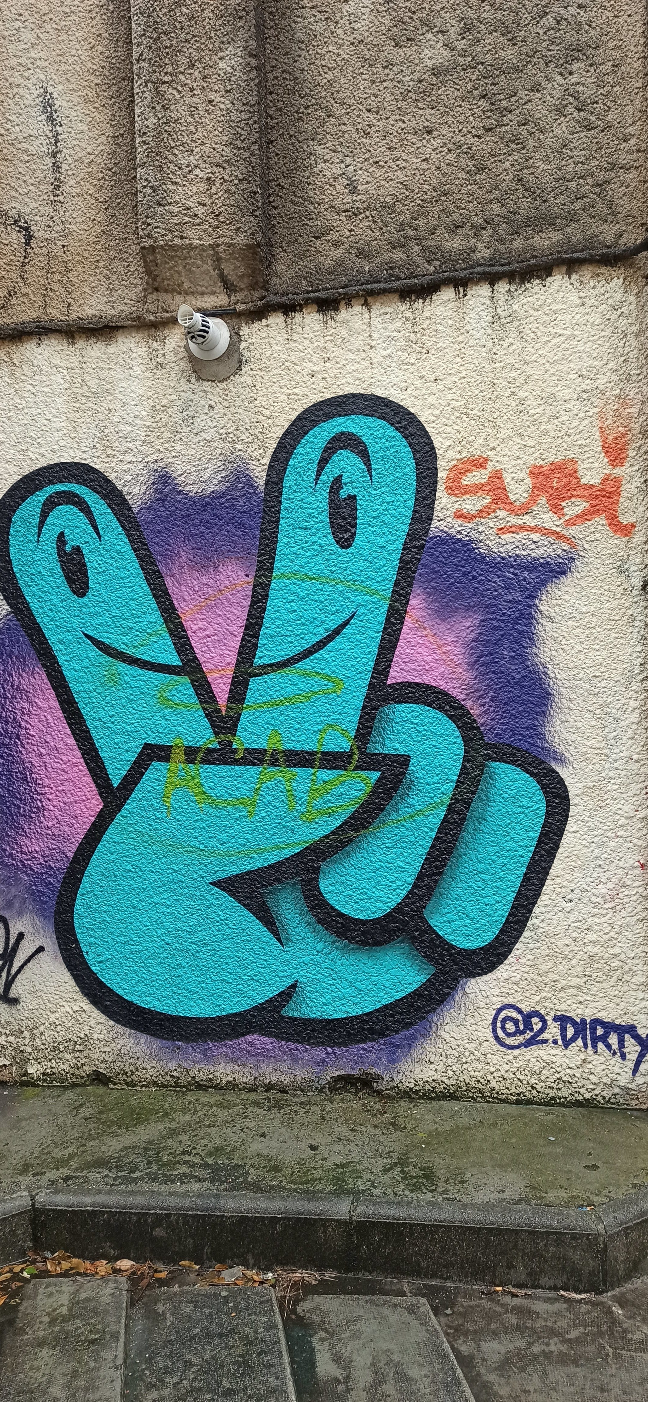 Graffiti 5246  de 2 Dirty capturé par Rabot à Lille France