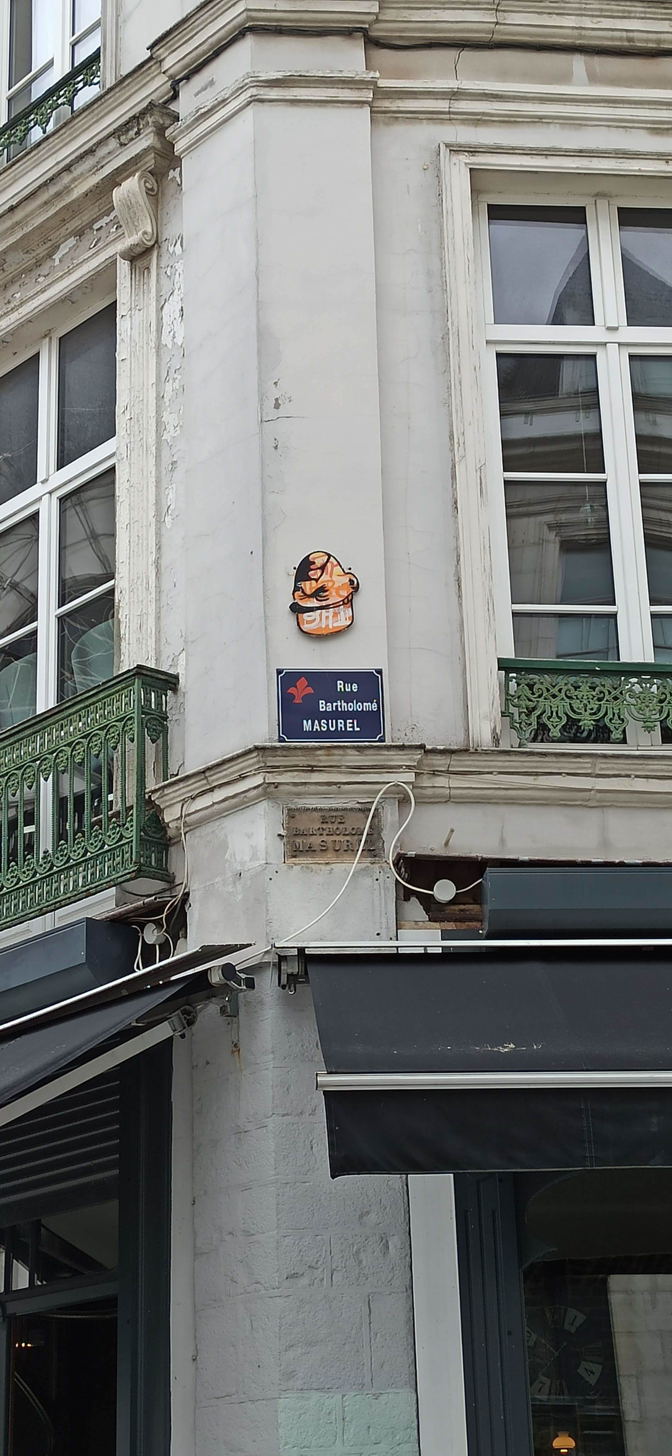 Sticking 5267 Général De Gaulle by the artist Mister P captured by Rabot in Lille France