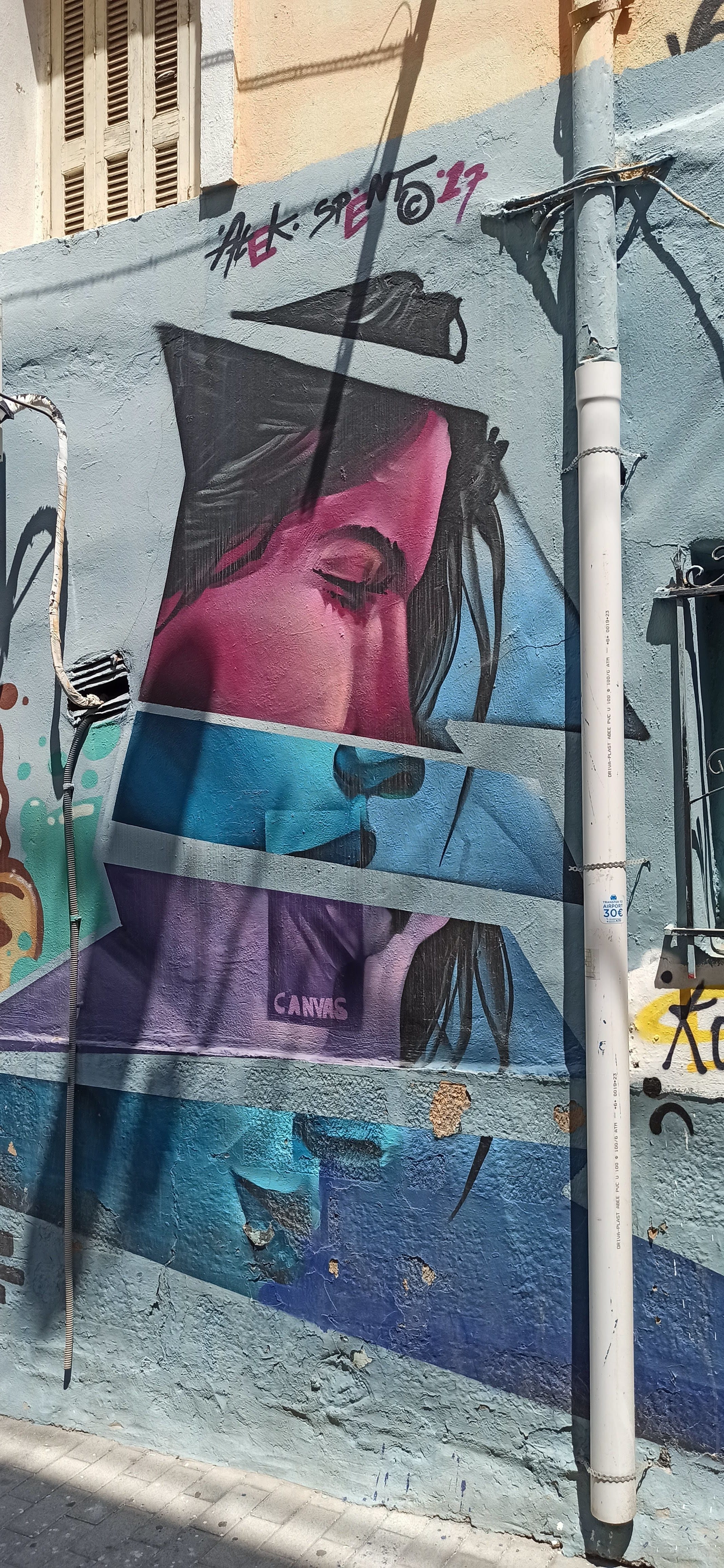 Graffiti 5334  capturé par Rabot à Athina Greece