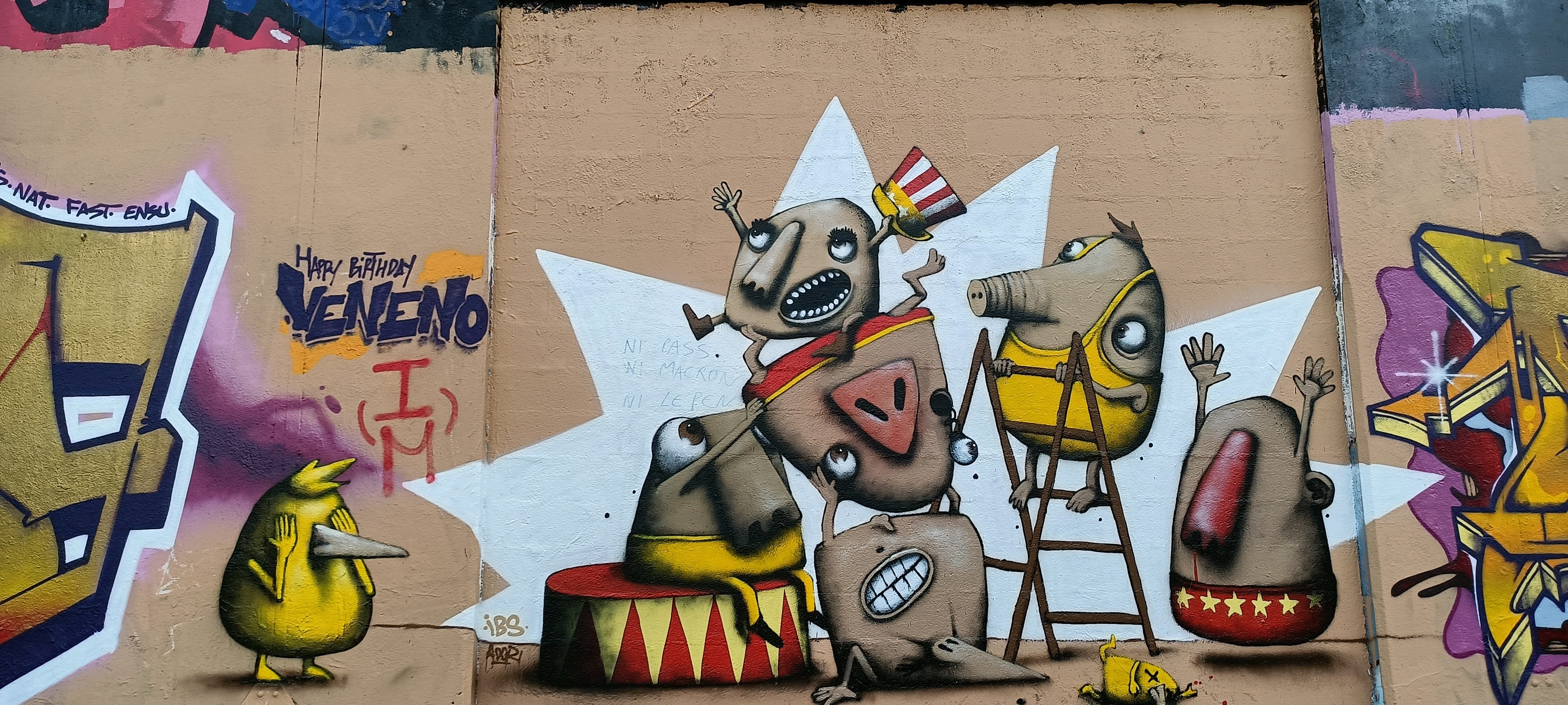 Graffiti 5459 Circus de Ador à Nantes France