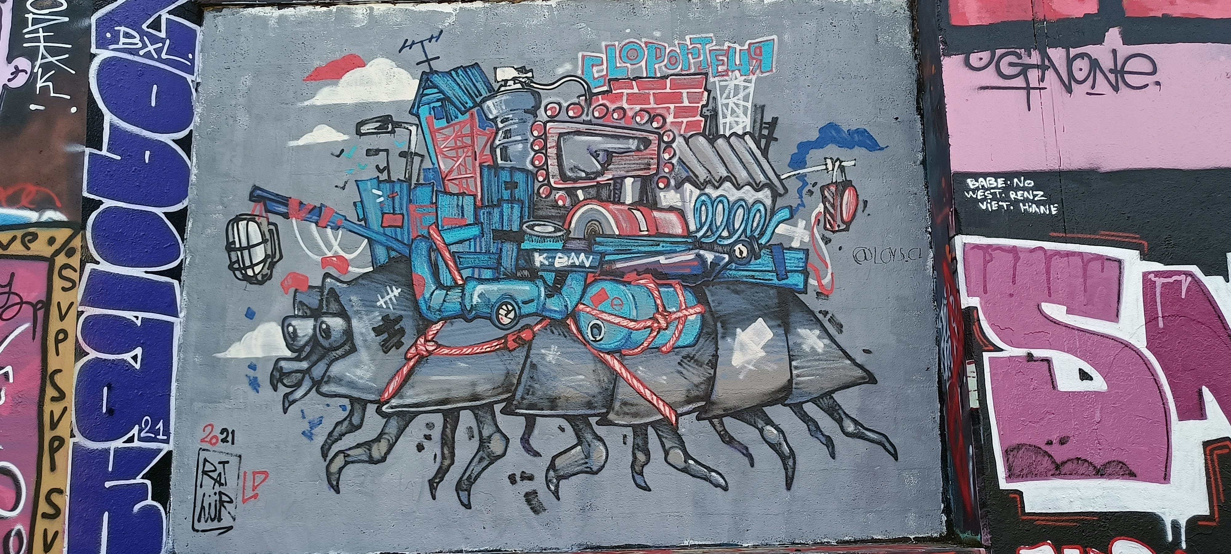 Graffiti 5462  capturé par Rabot à Nantes France