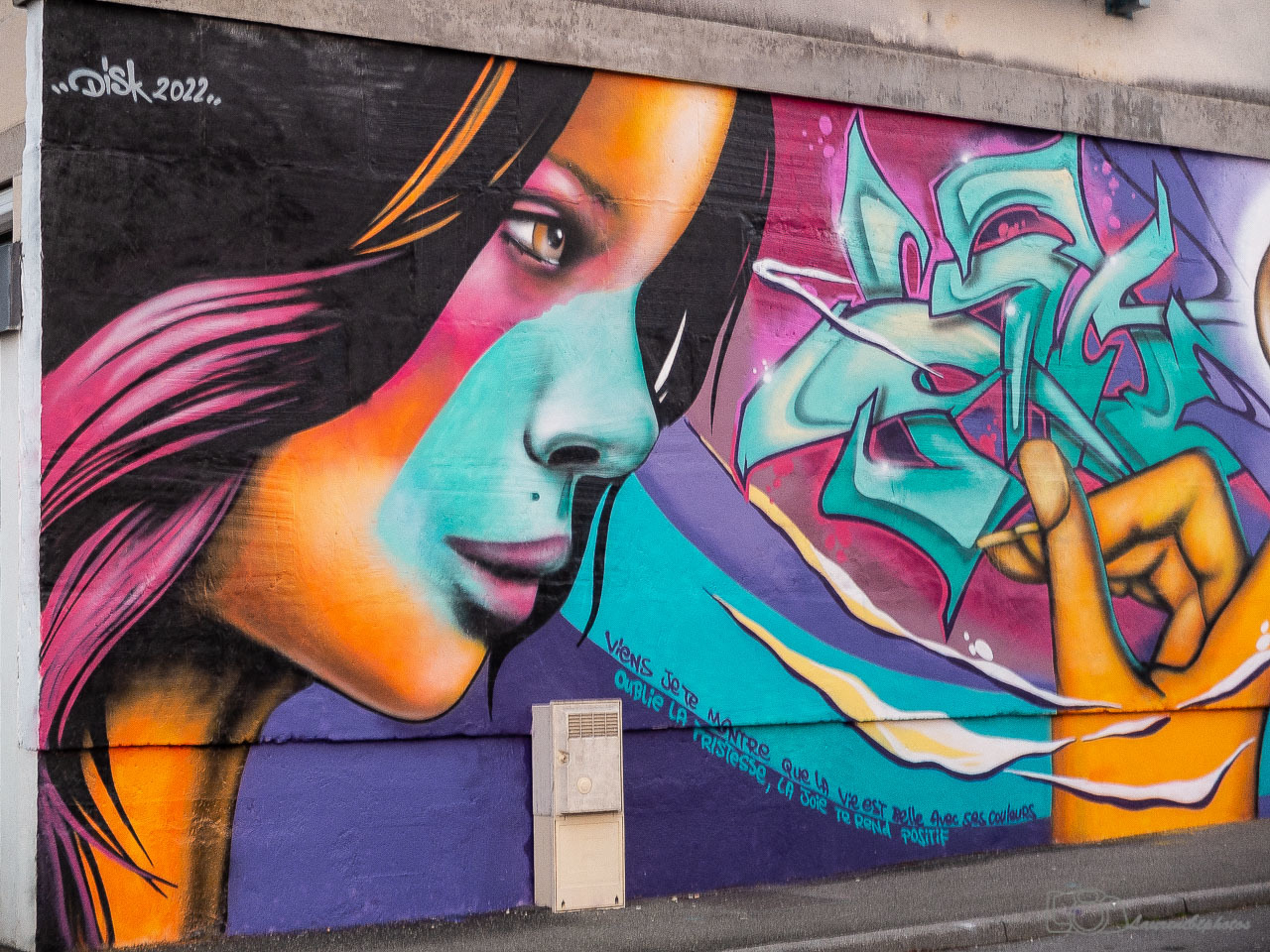 Graffiti 6230 "Open fresque" capturé par laurentbtphotos à Bourges France